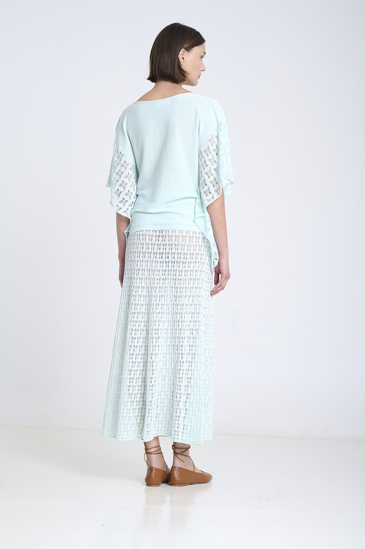 Openwork knit skirt 6