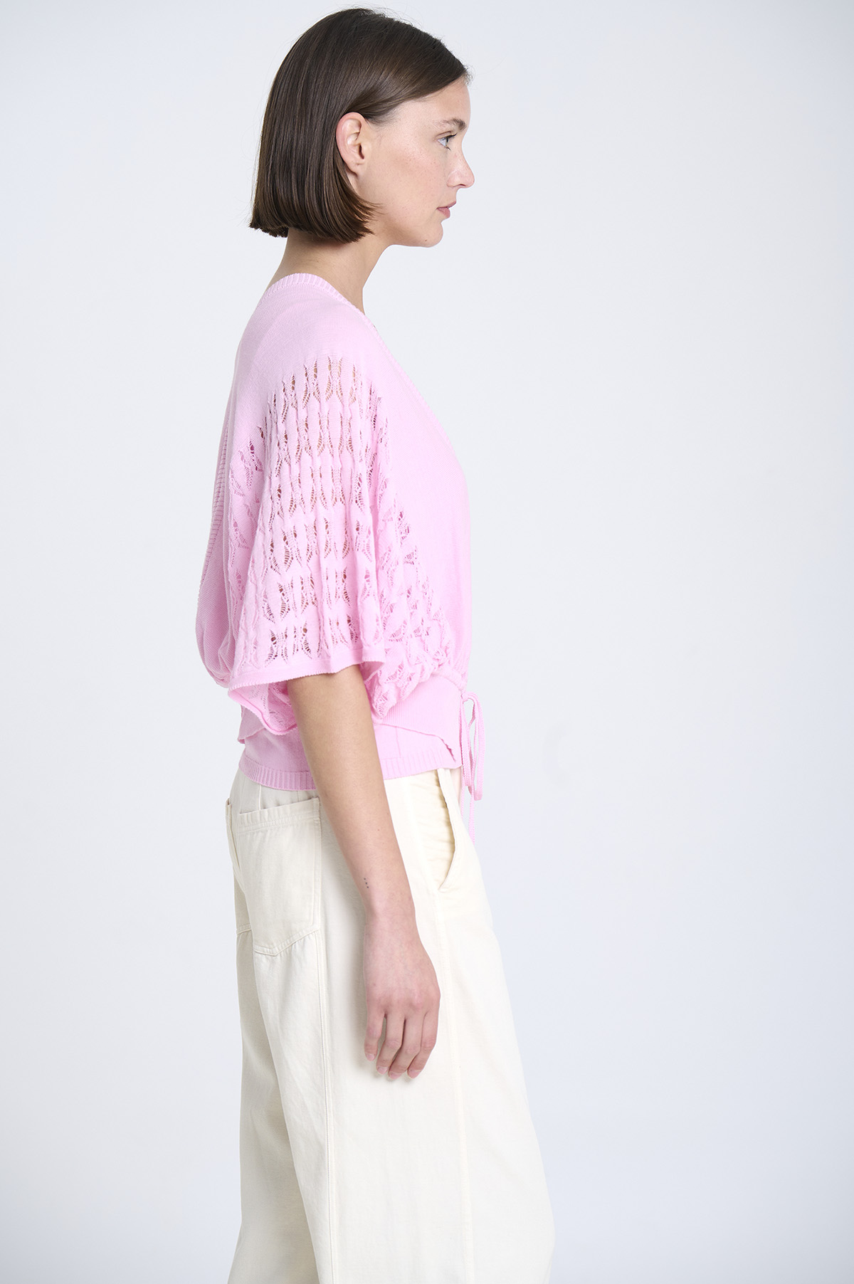 Knit vest with openwork sides 2