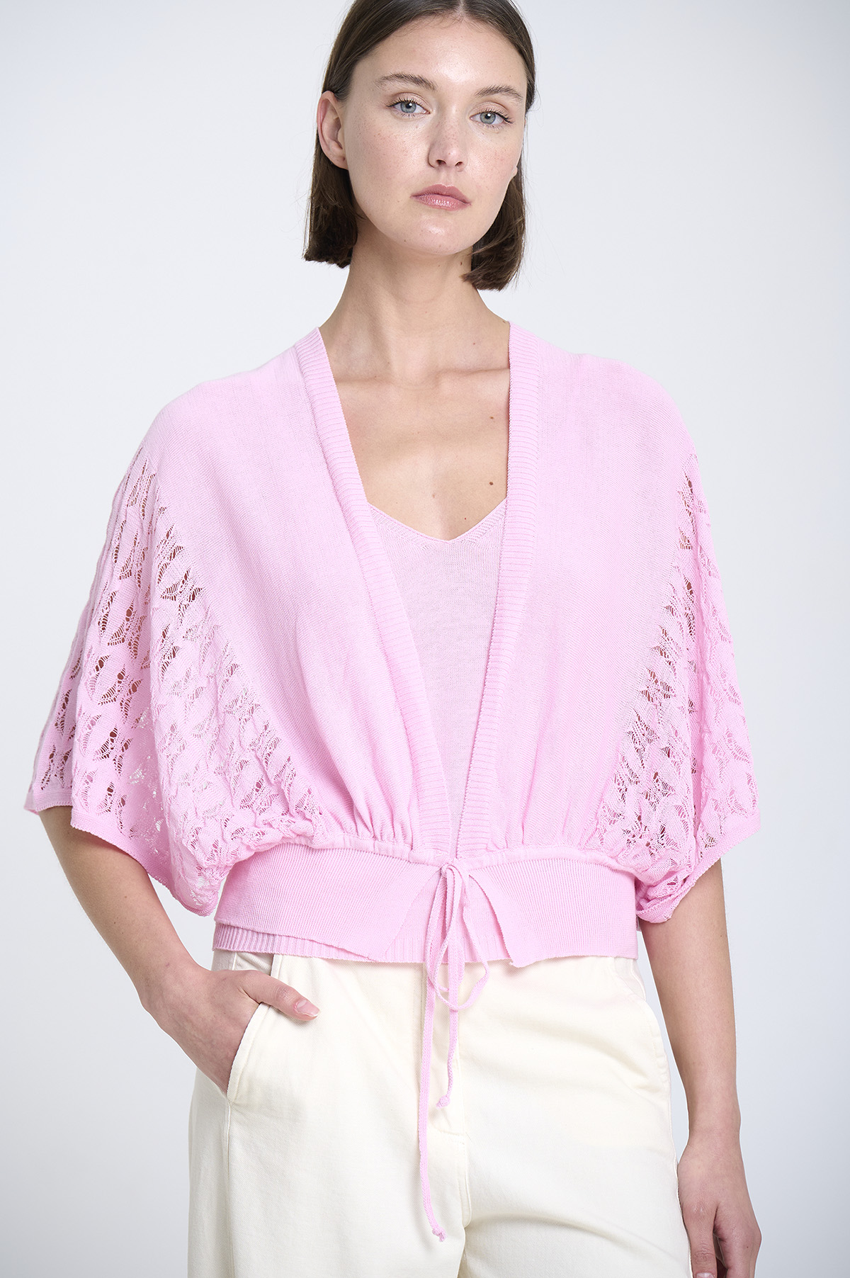 Knit vest with openwork sides 3