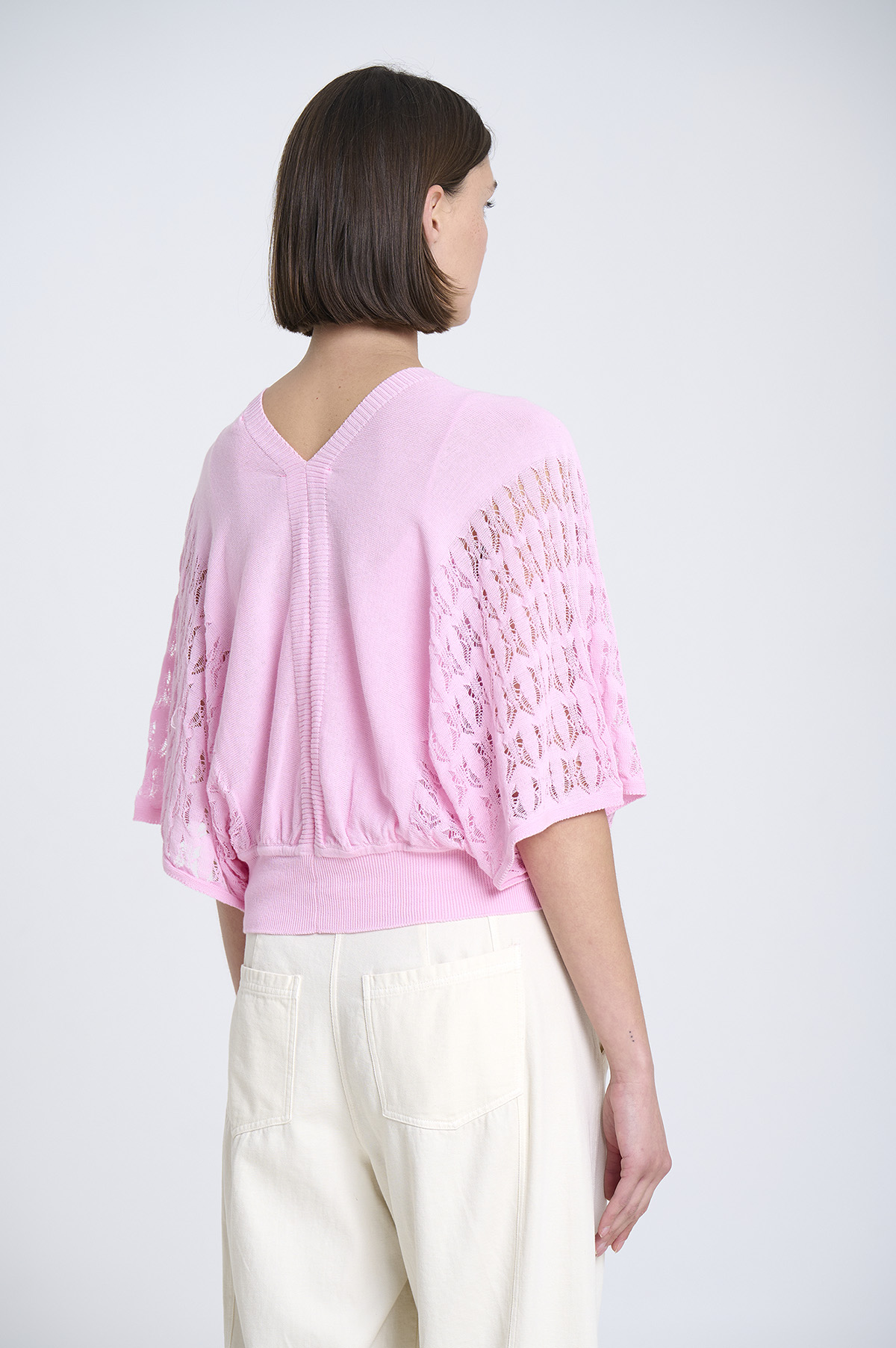 Knit vest with openwork sides 4