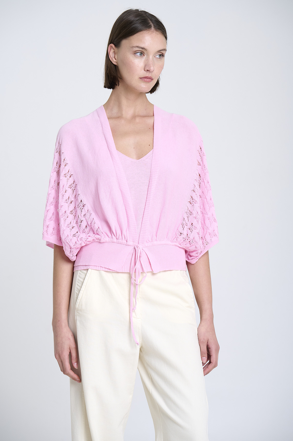 Knit vest with openwork sides 5