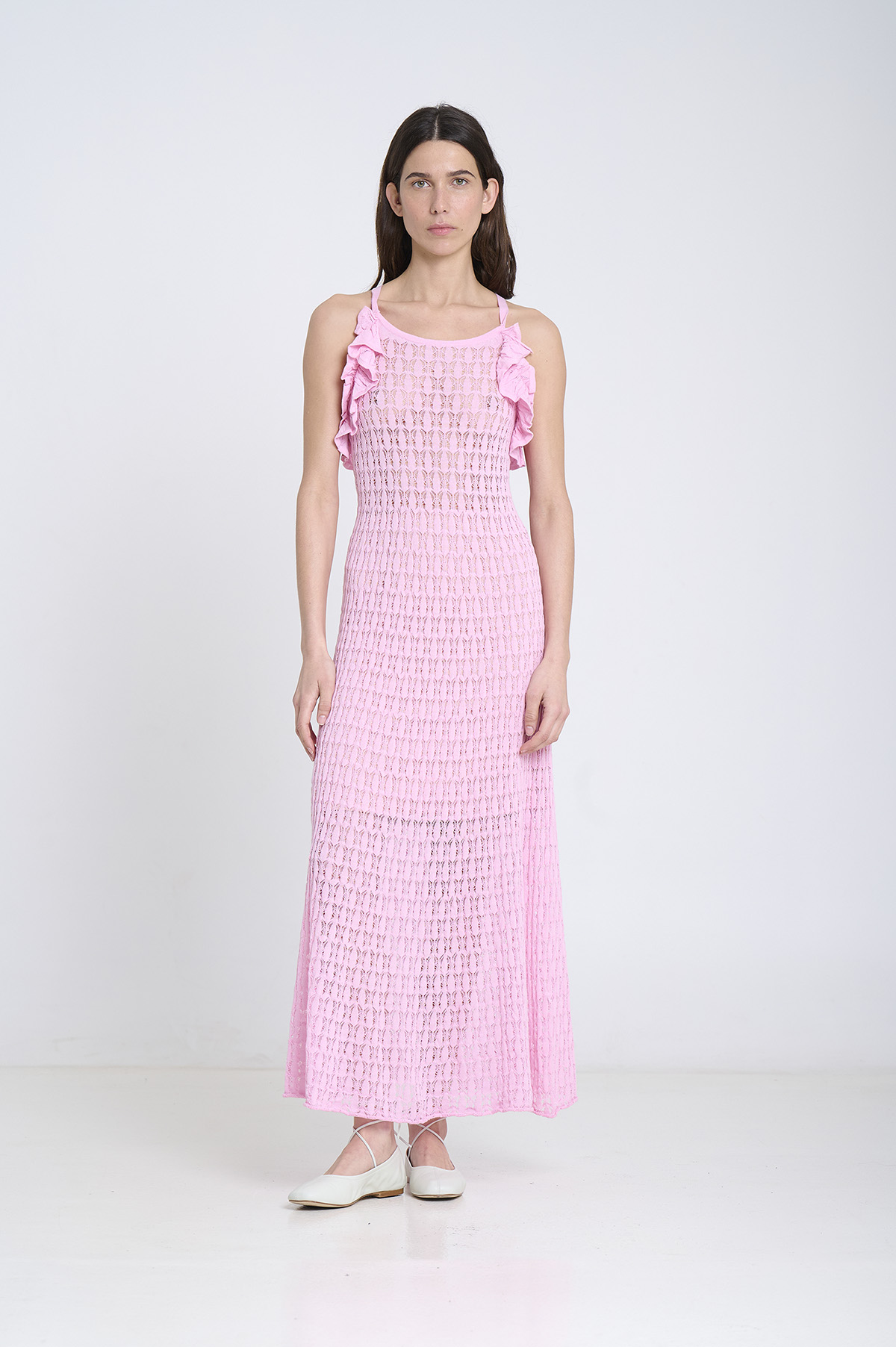 Vestido de punto calado