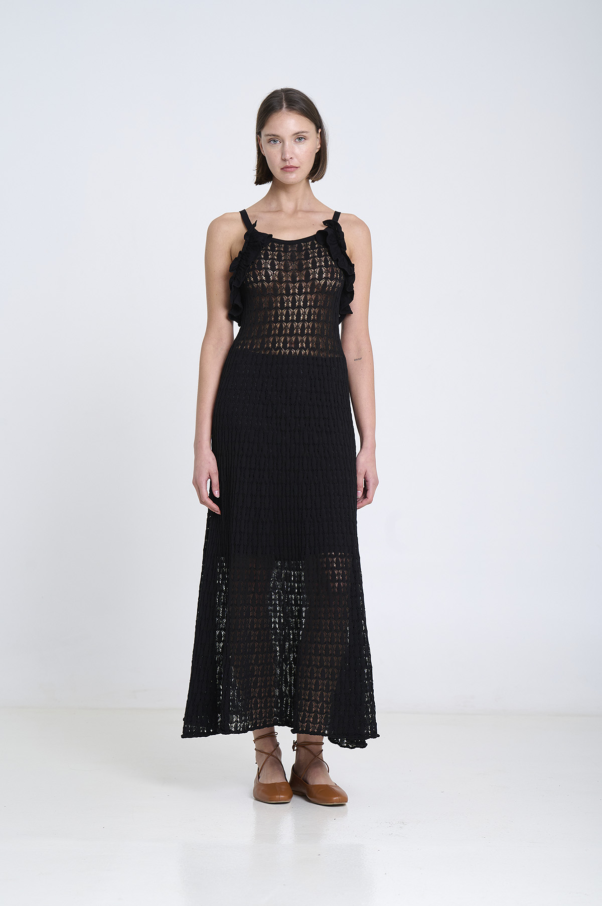 Vestido de punto calado