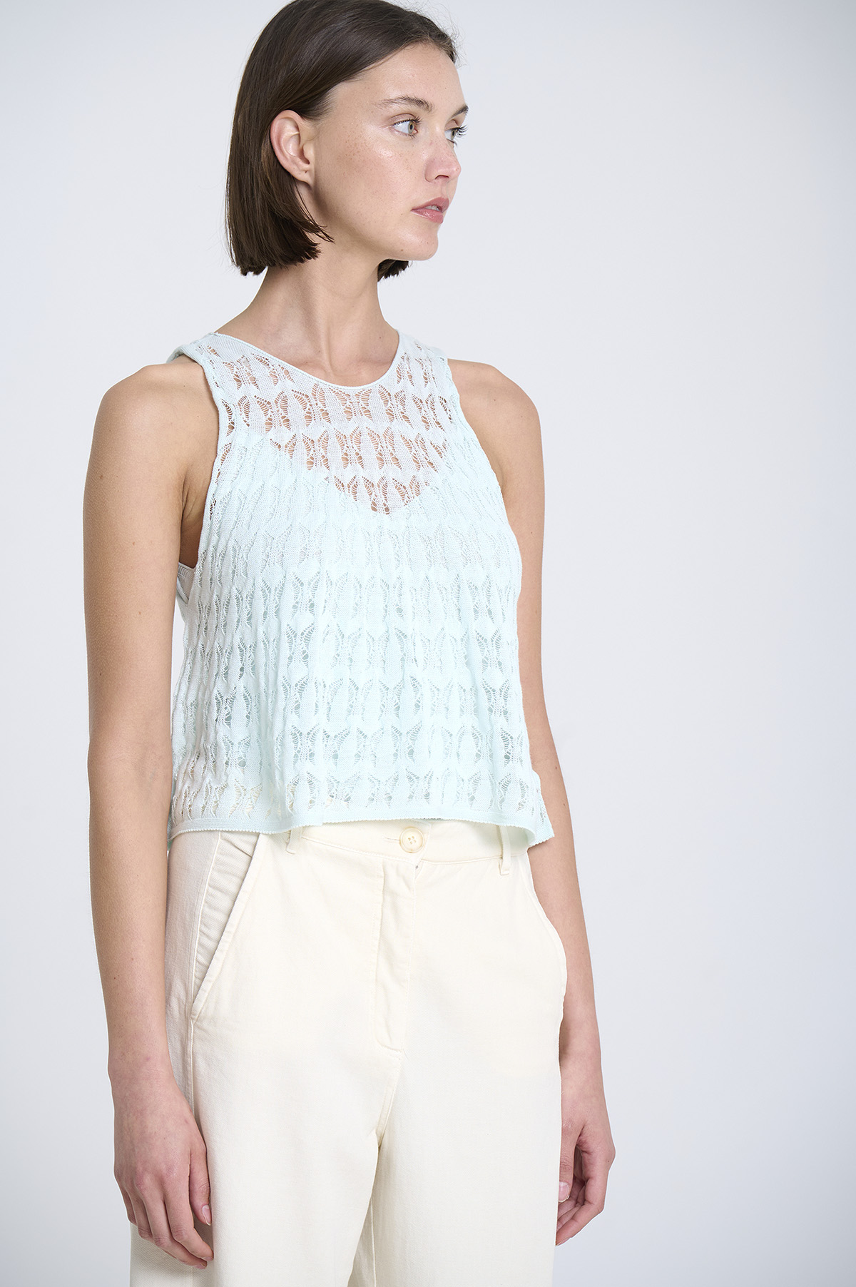 Openwork knit top 3