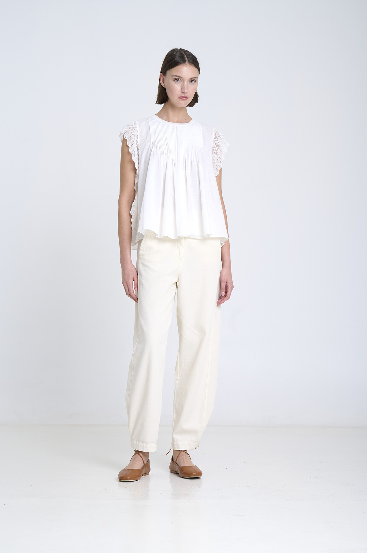 Blusa romántica combinada | ICONIC PIECES