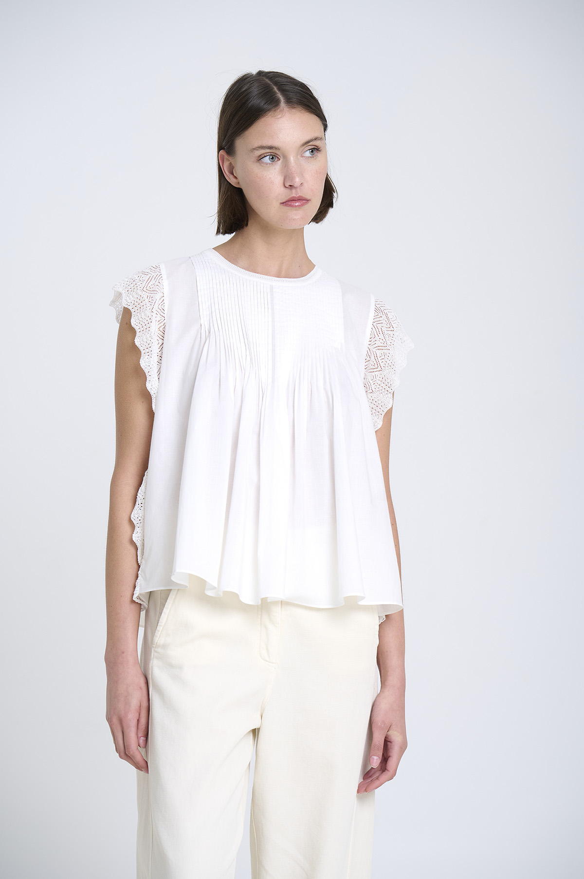 Blusa romántica combinada | ICONIC PIECES 1