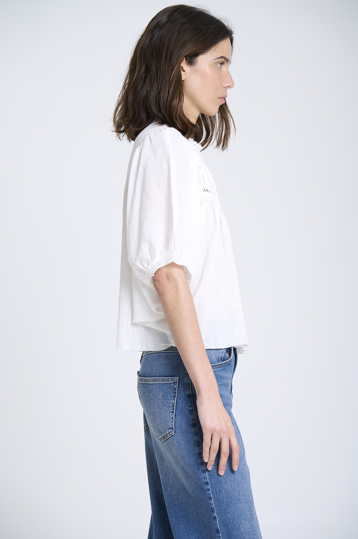 Blusa de bambula y encaje 2