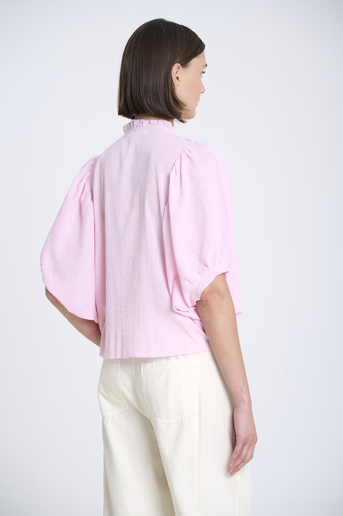 Blusa de bambula y encaje 2