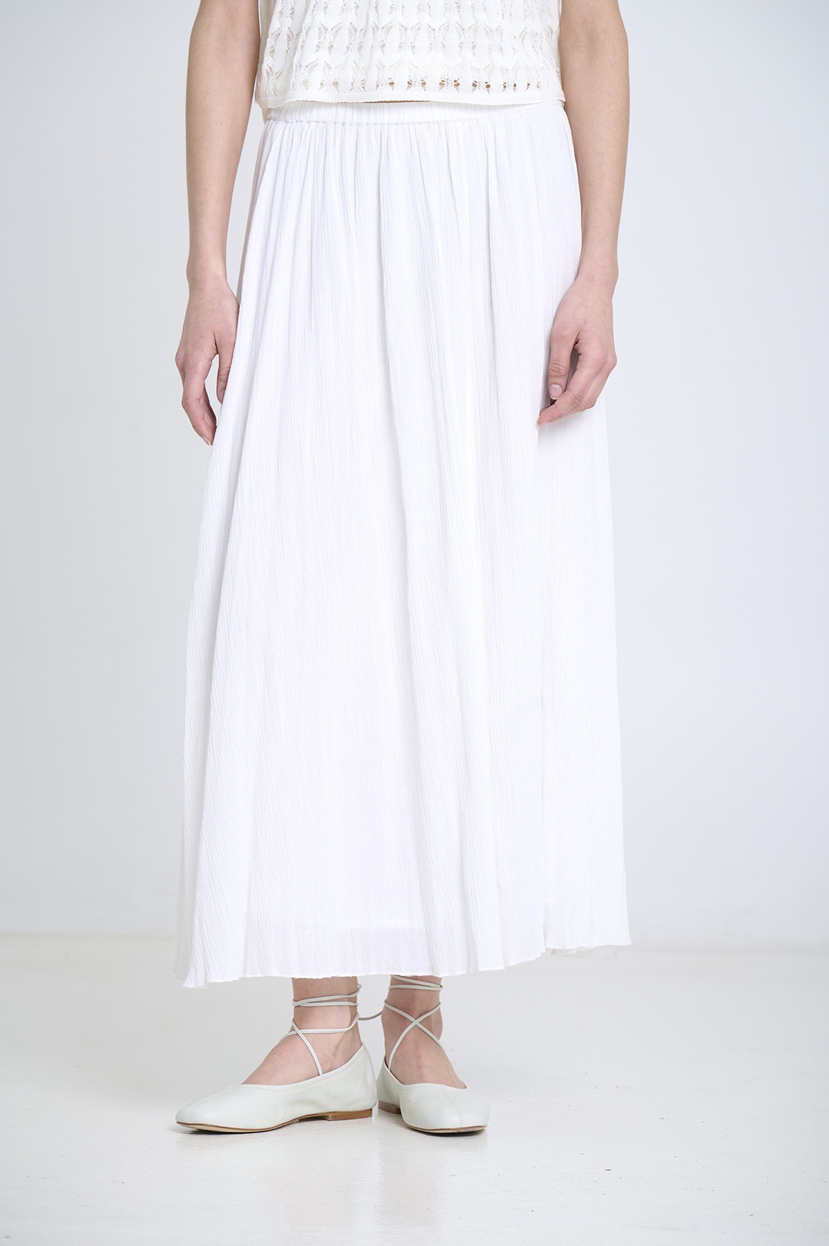 Falda midi de bambula 1