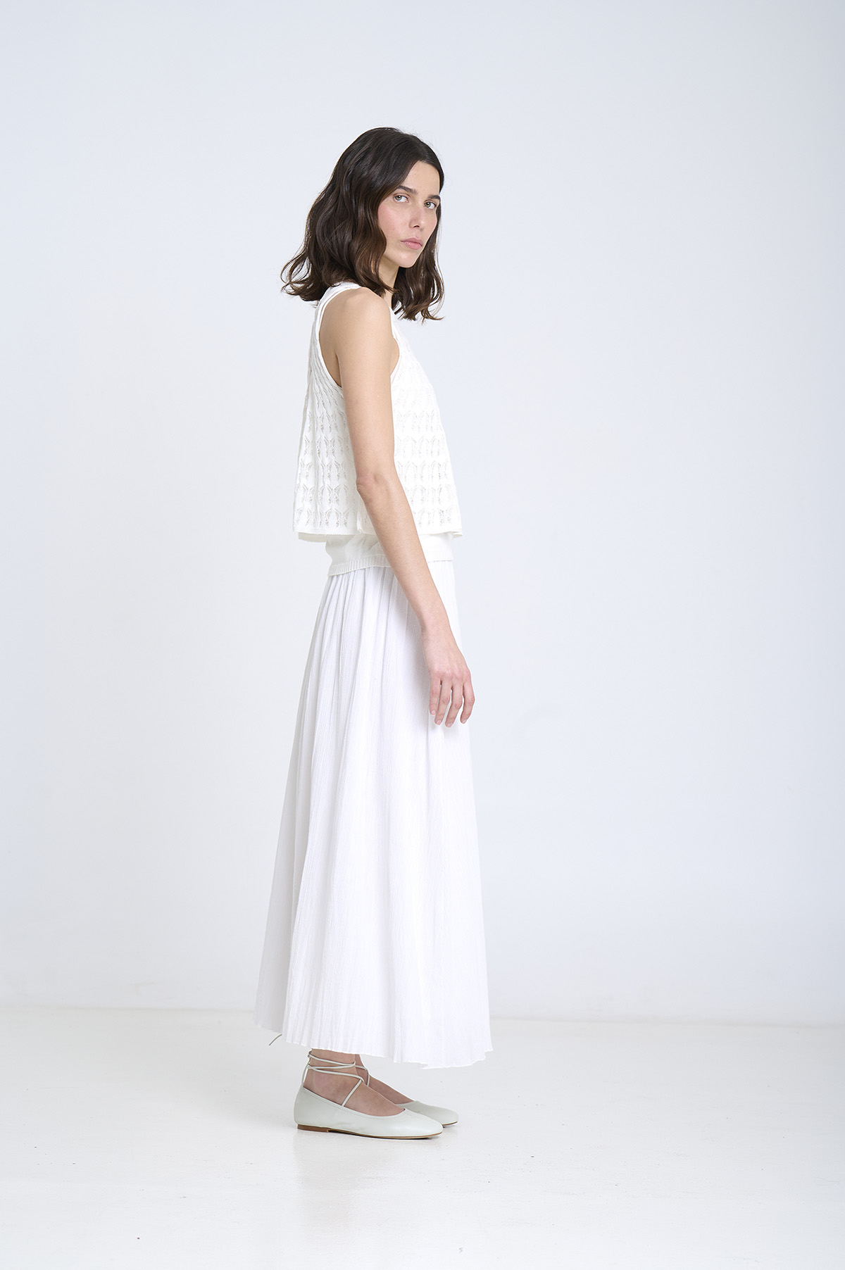 Falda midi de bambula 2