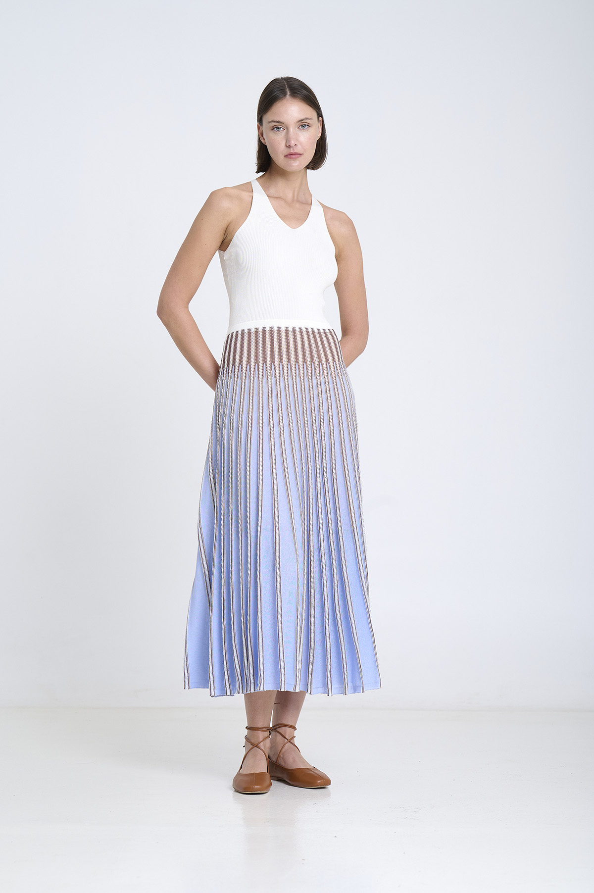 Striped radial knit dress | ICONIC PIECES 2