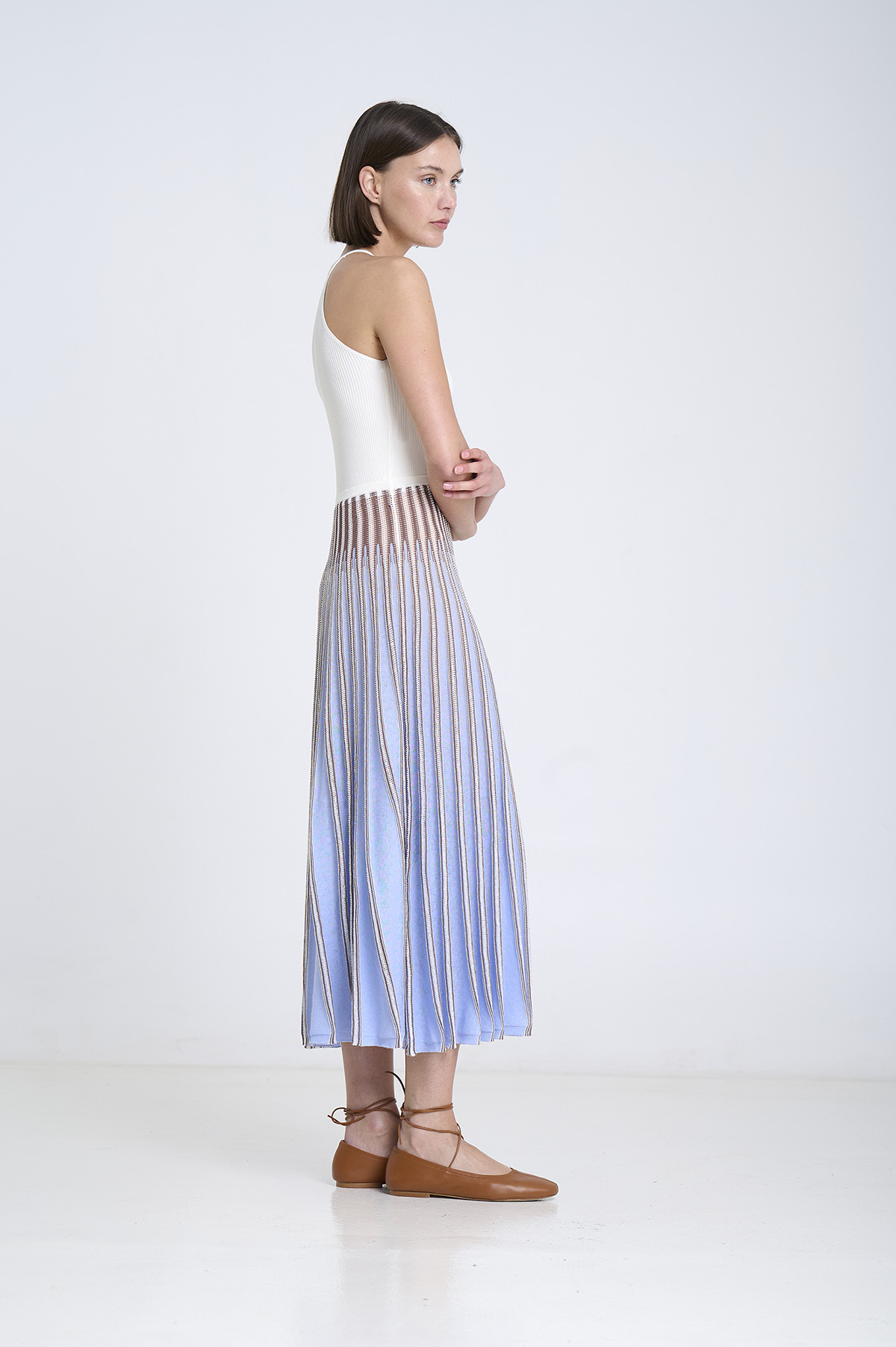 Striped radial knit dress | ICONIC PIECES 3