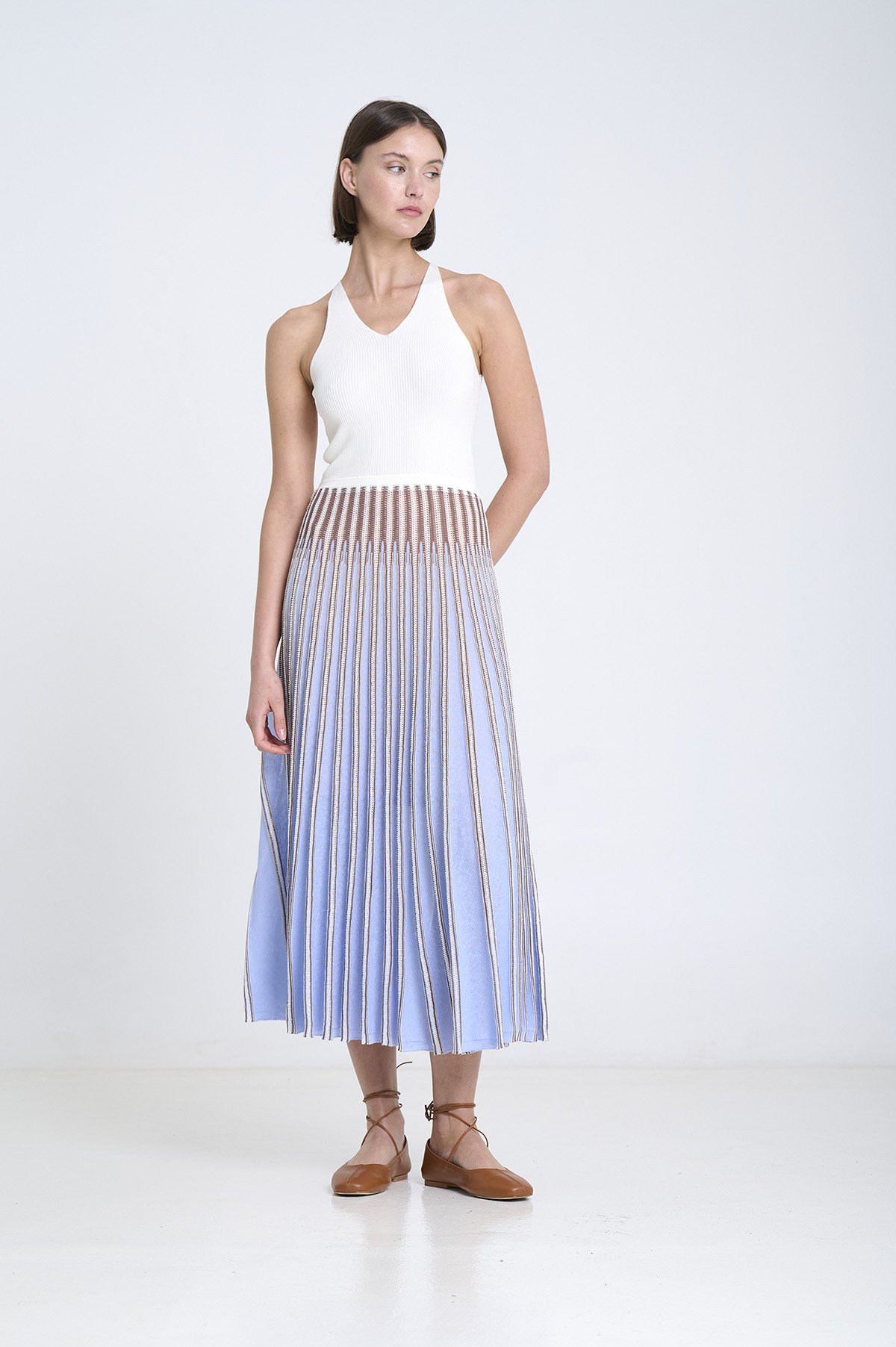 Striped radial knit dress | ICONIC PIECES 5