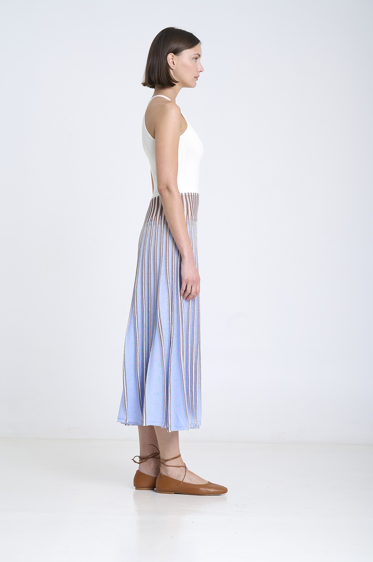 Striped radial knit dress | ICONIC PIECES 6