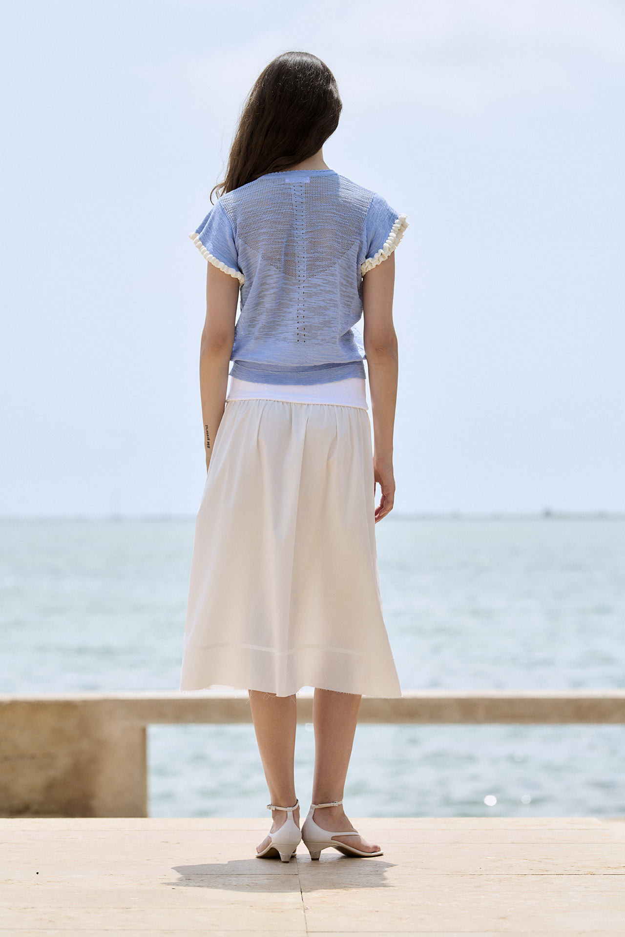 Jersey escote V y acampanado 1