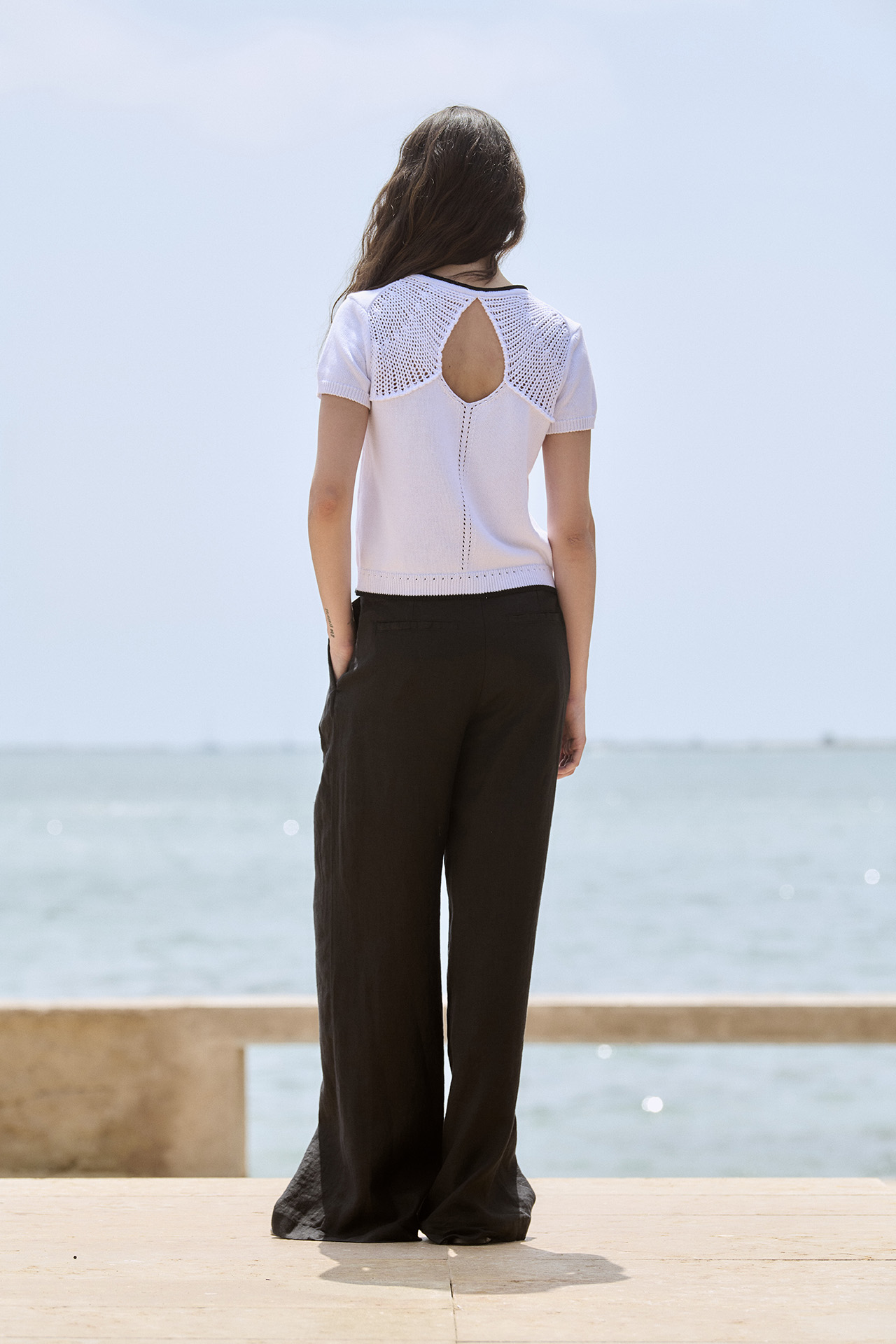 Jersey manga corta con detalle en espalda 1