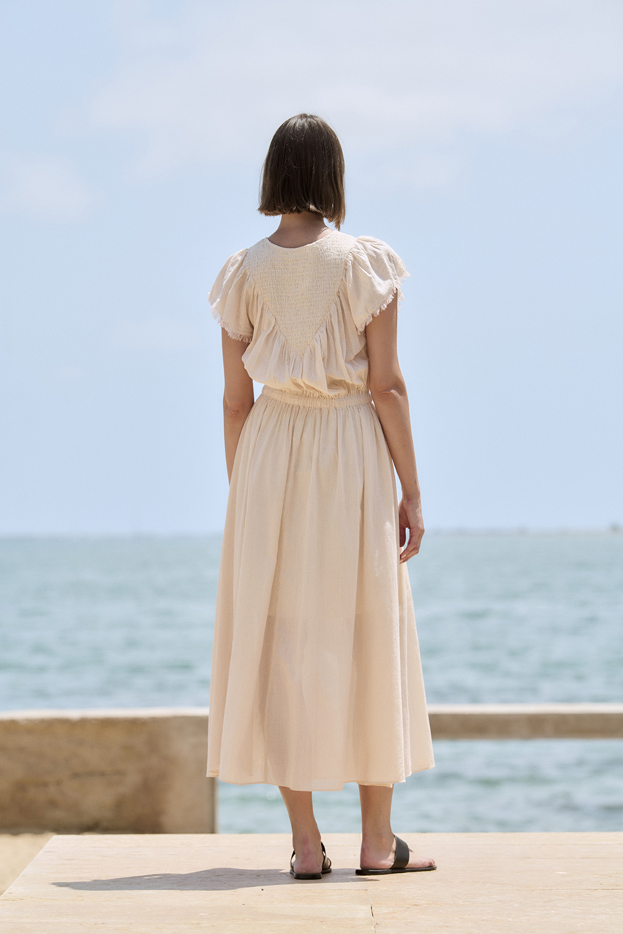 Vestido midi mil rayas 1