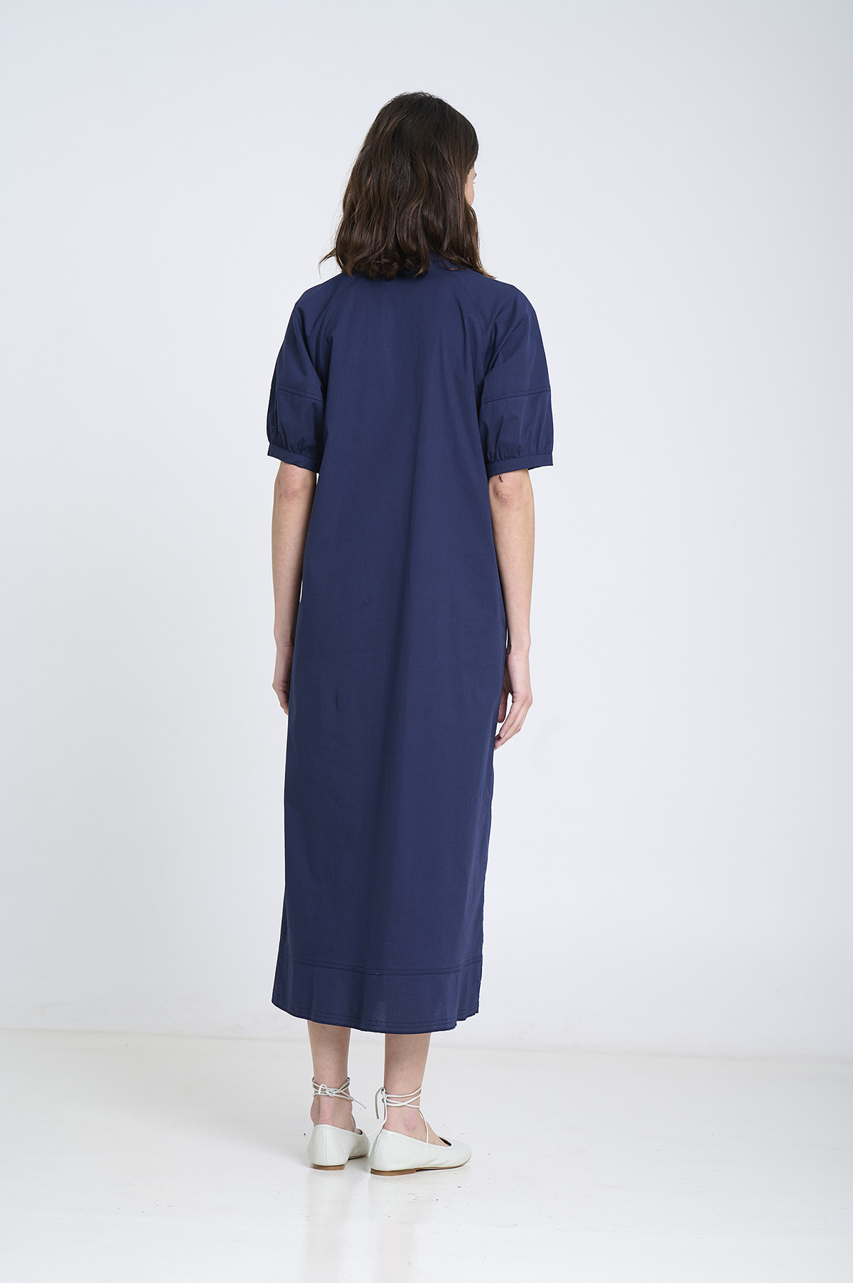 Poplin short-sleeve dress 2