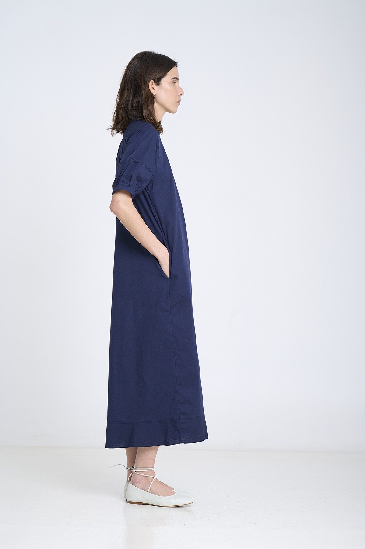 Poplin short-sleeve dress 3