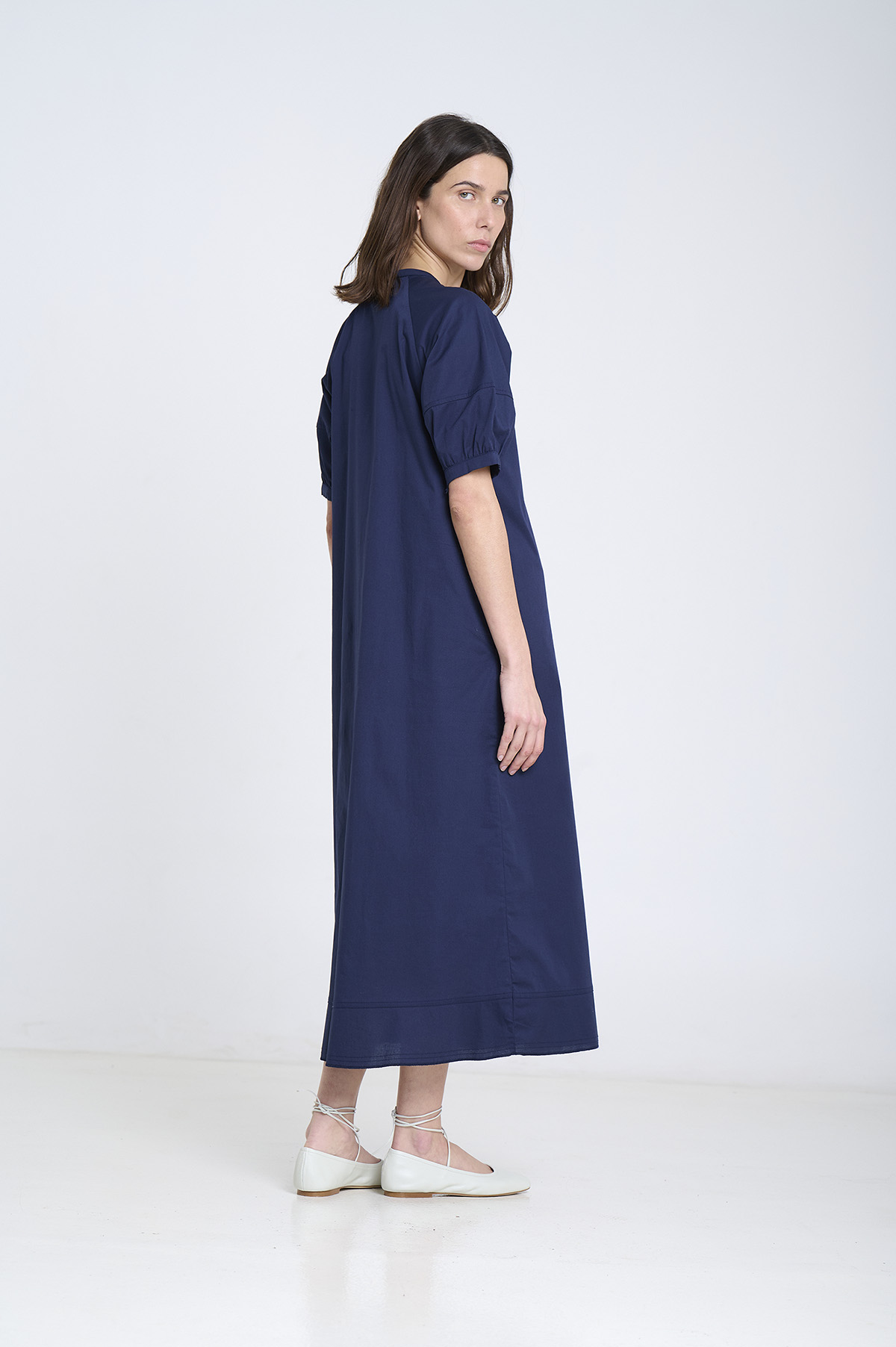 Poplin short-sleeve dress 4