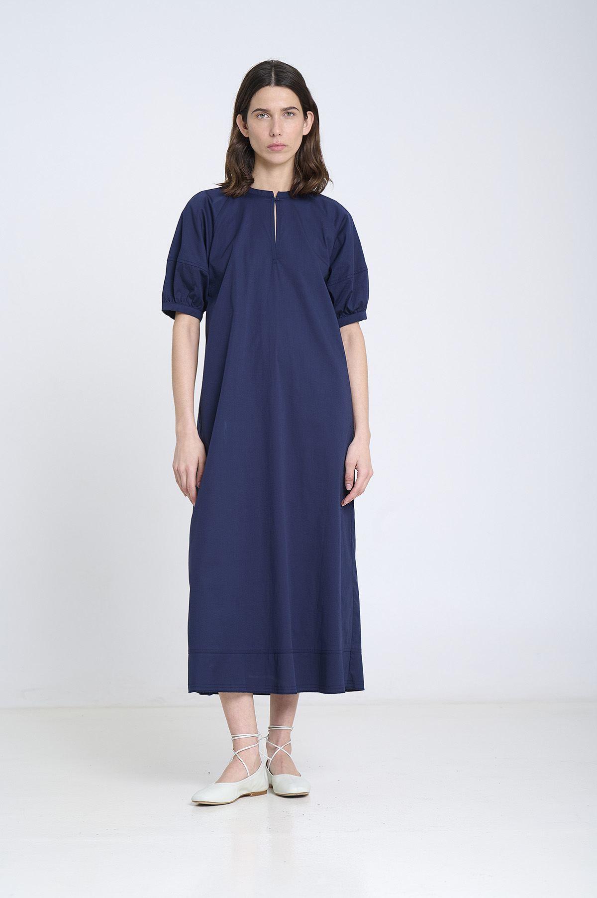 Poplin short-sleeve dress 5