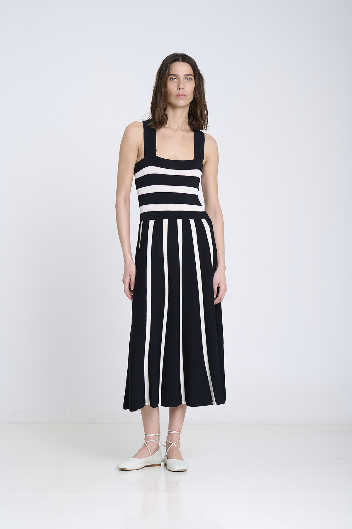 Striped midi dress | ICONIC PIECES 1