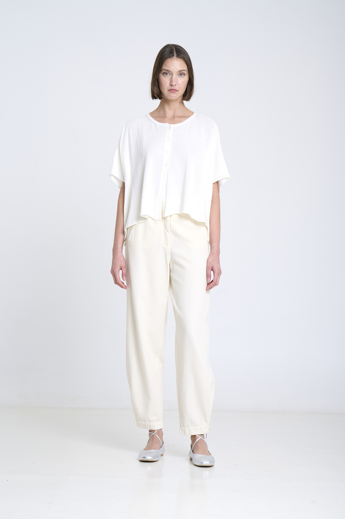 Oversized fine knit jacket