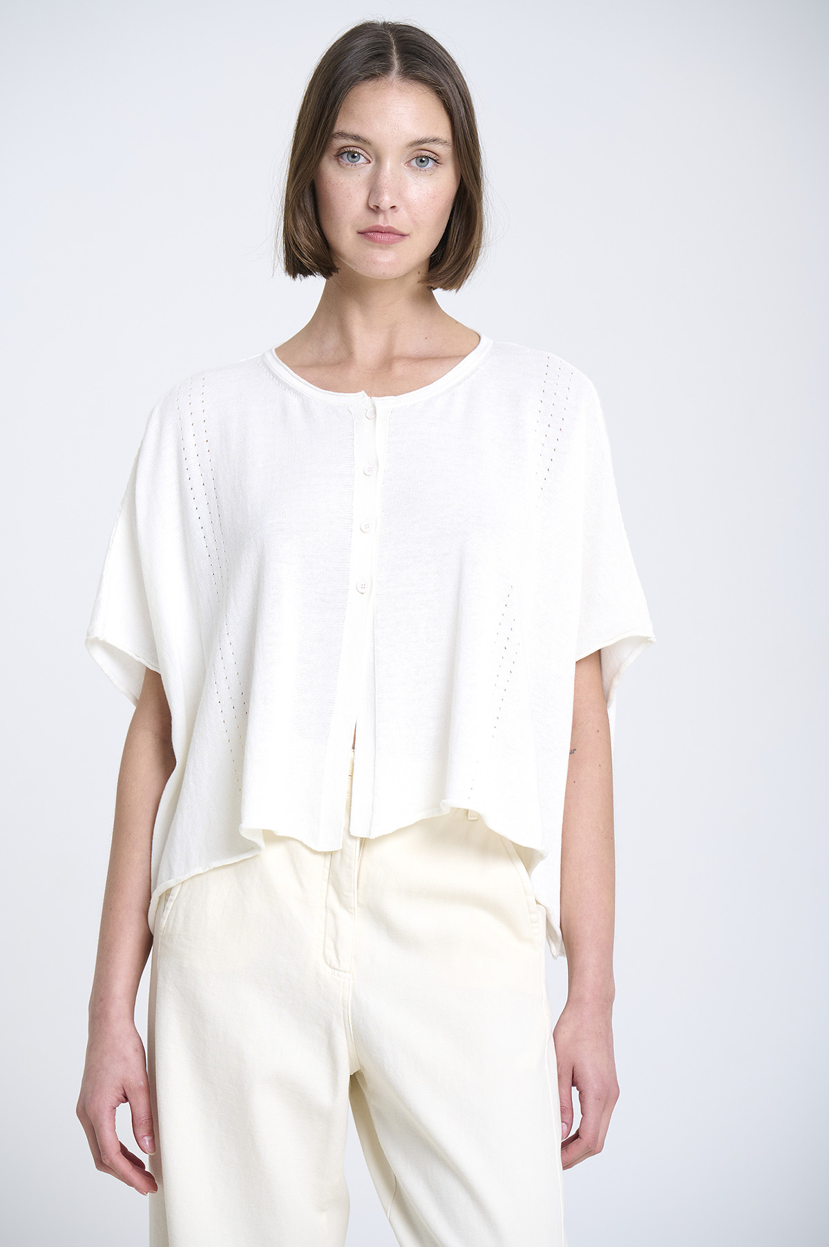 Oversized fine knit jacket 1