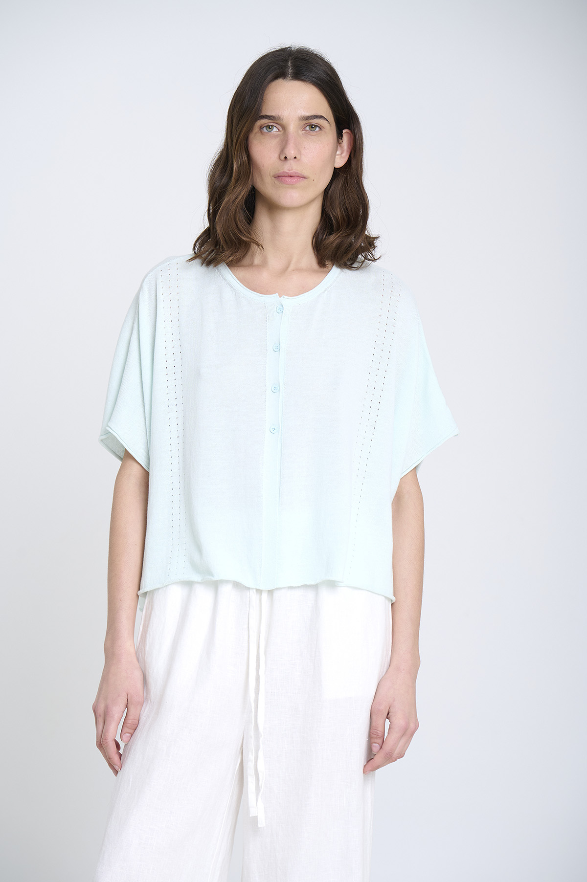 Oversized fine knit jacket