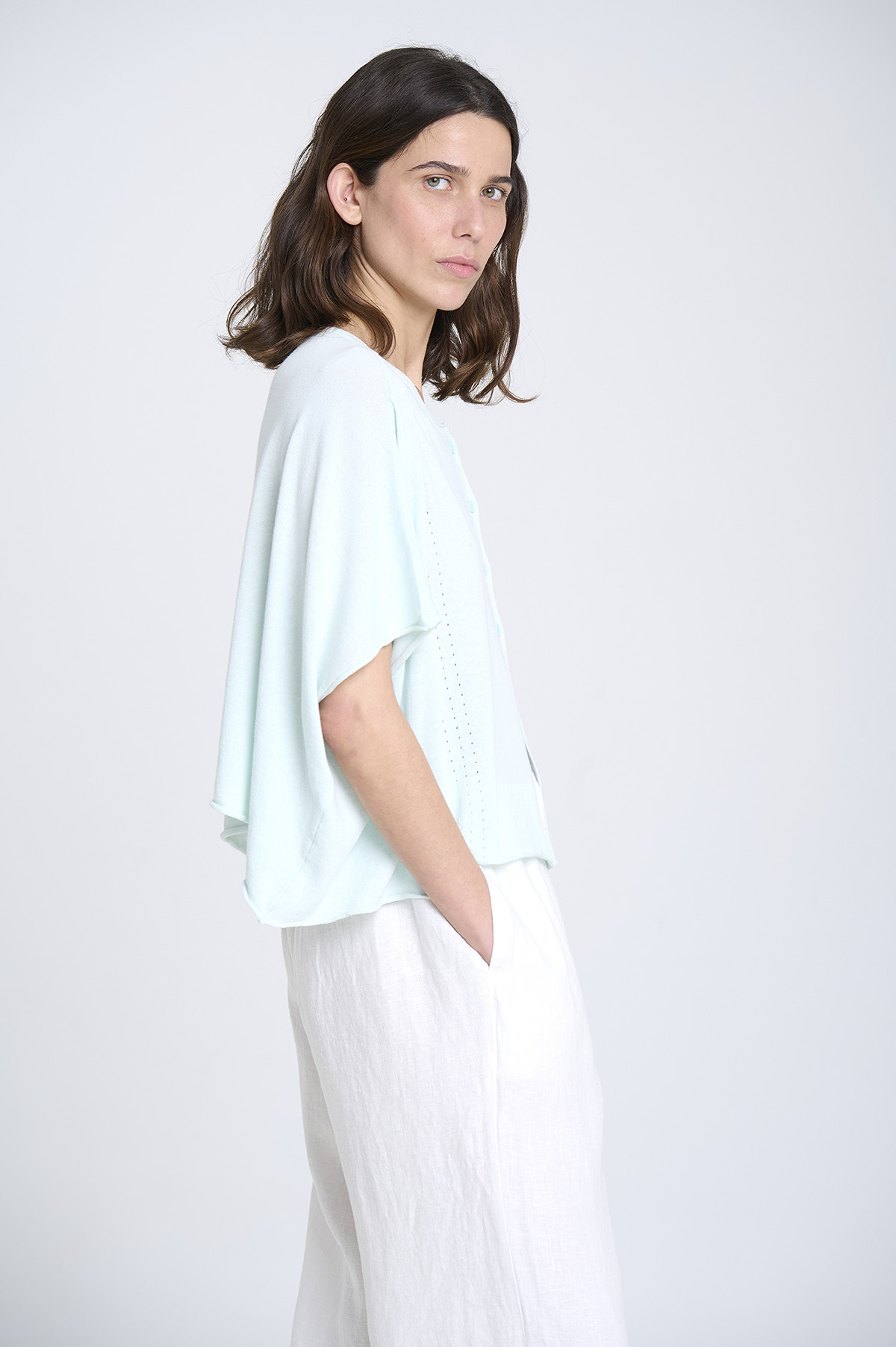 Oversized fine knit jacket 1