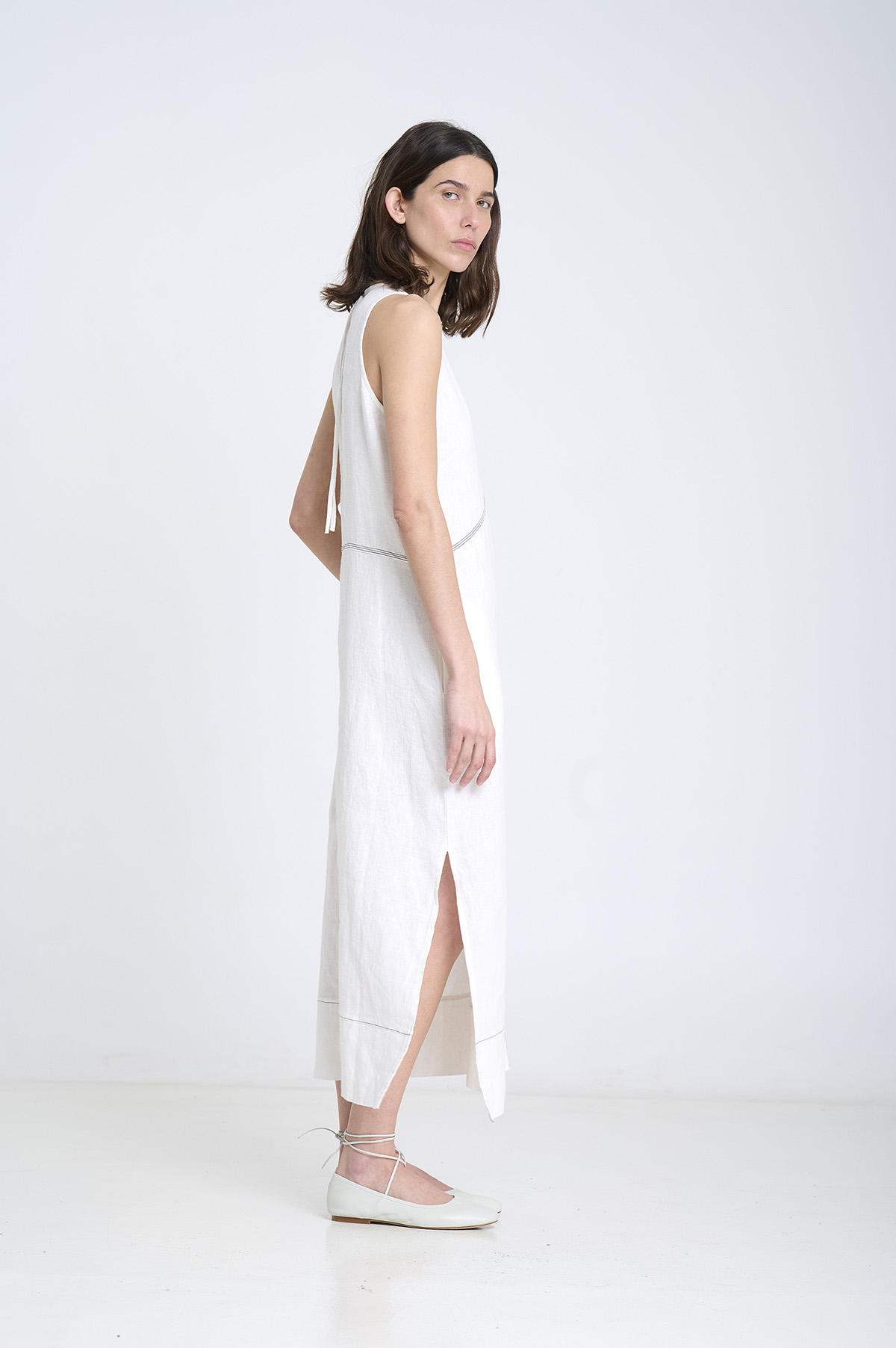Long Linen Dress 4