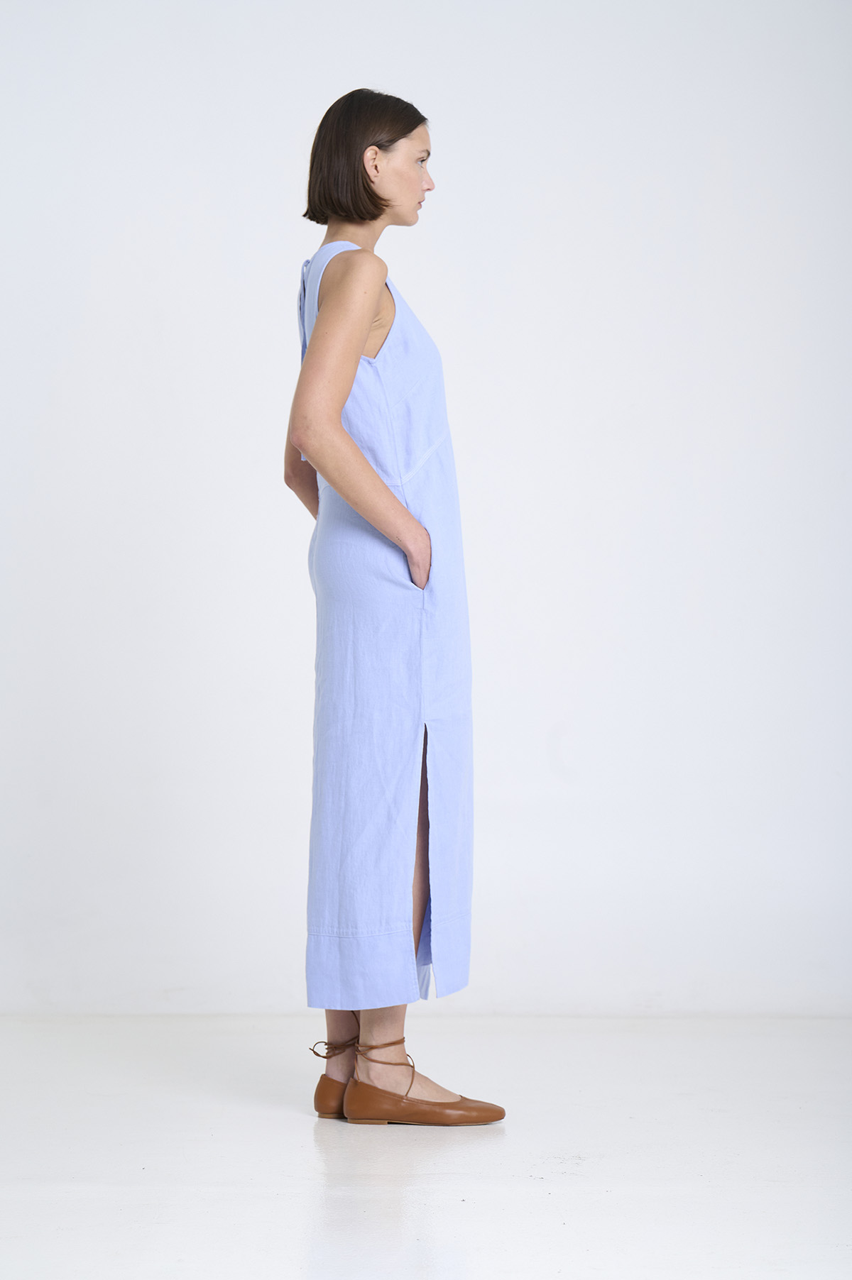 Long Linen Dress 2