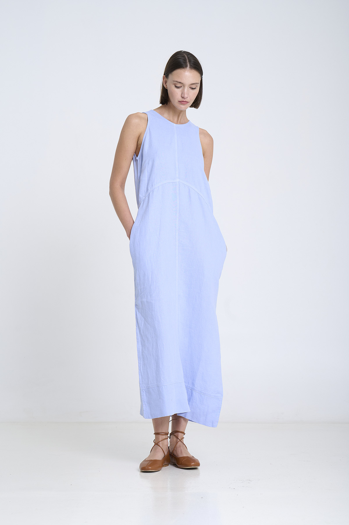 Long Linen Dress 5