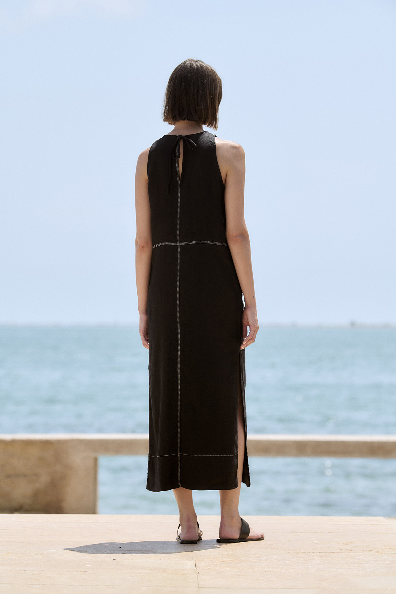 Vestido largo de lino 1