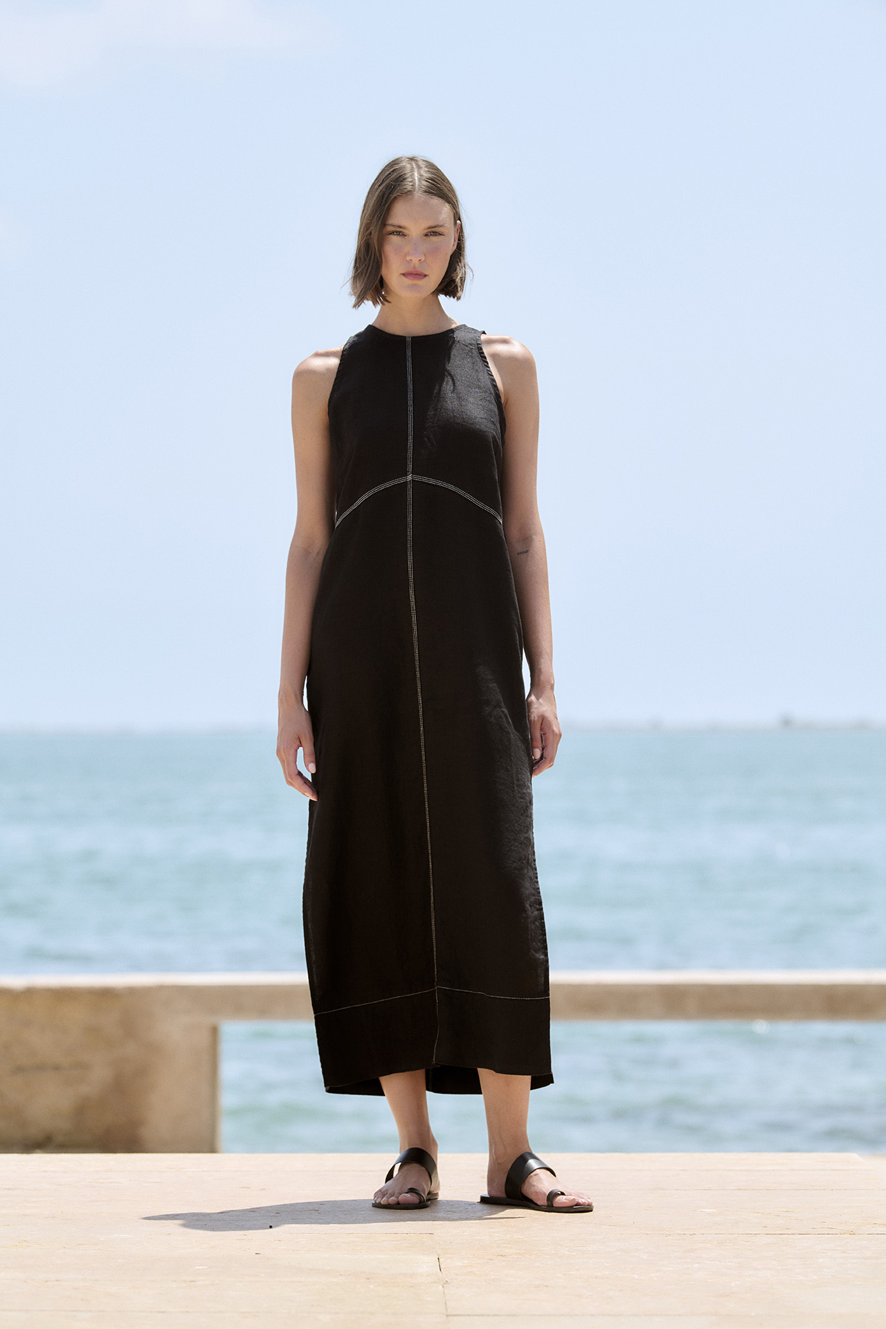 Vestido largo de lino 2