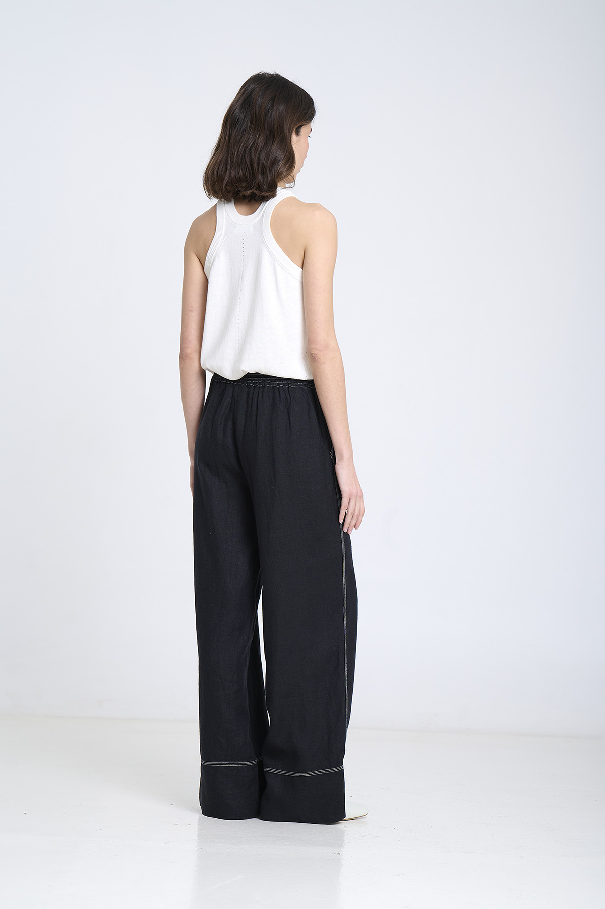 Straight Linen Pants 4