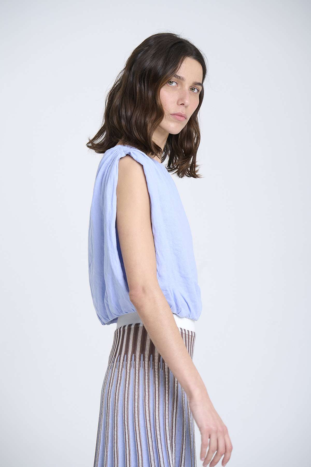 Puffed Linen Top 5