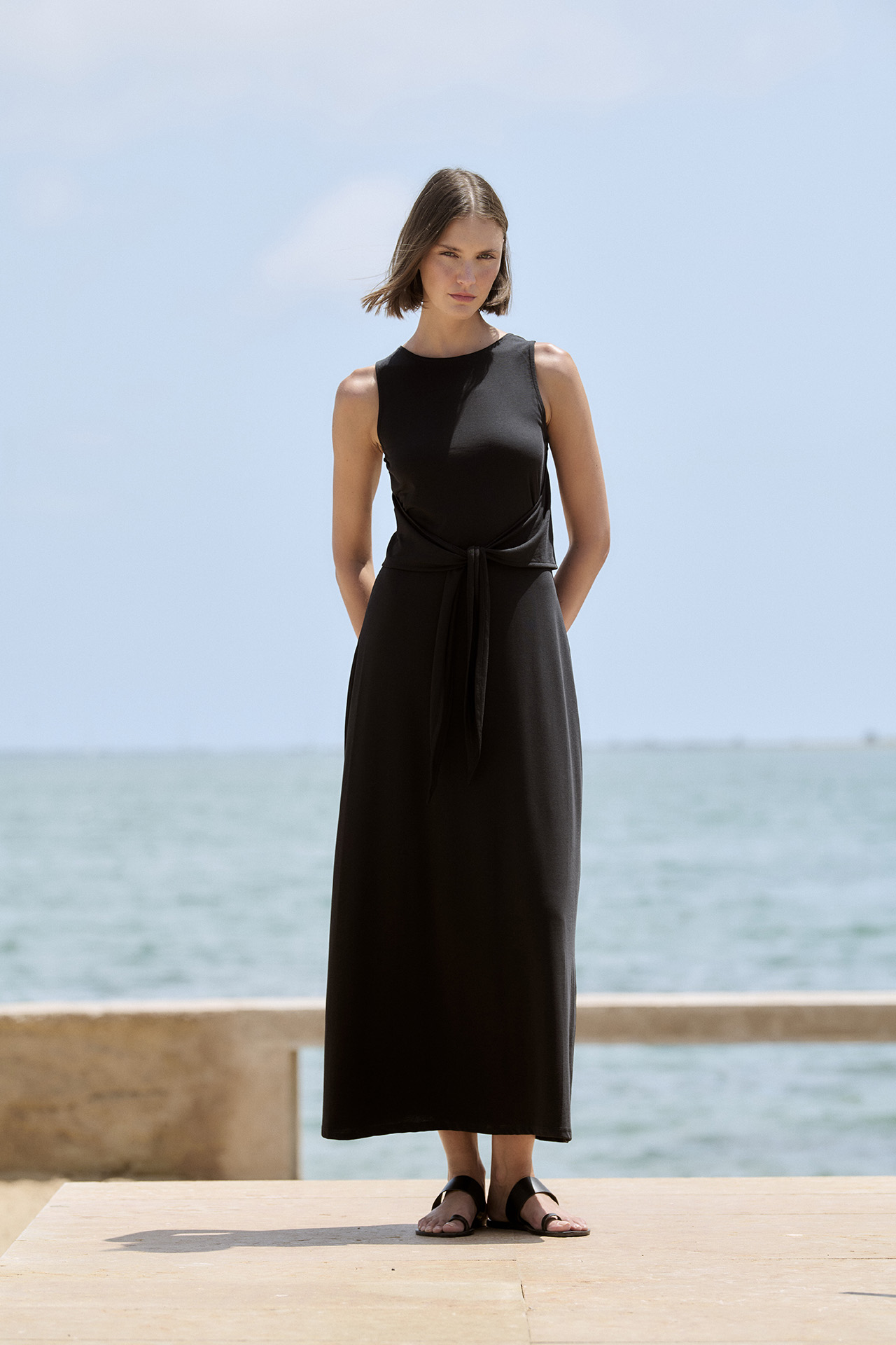 Vestido de punto circular