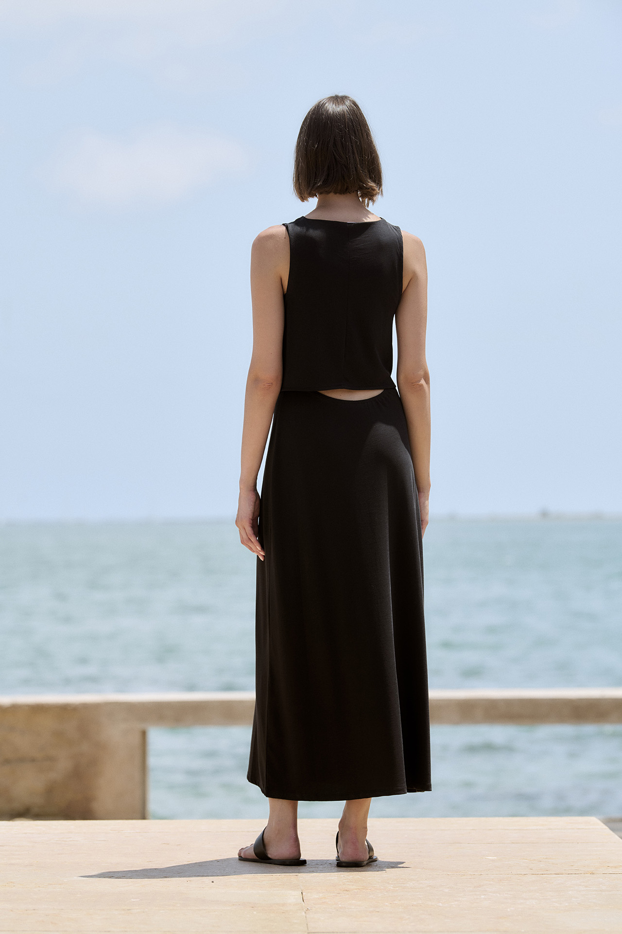 Vestido de punto circular 1