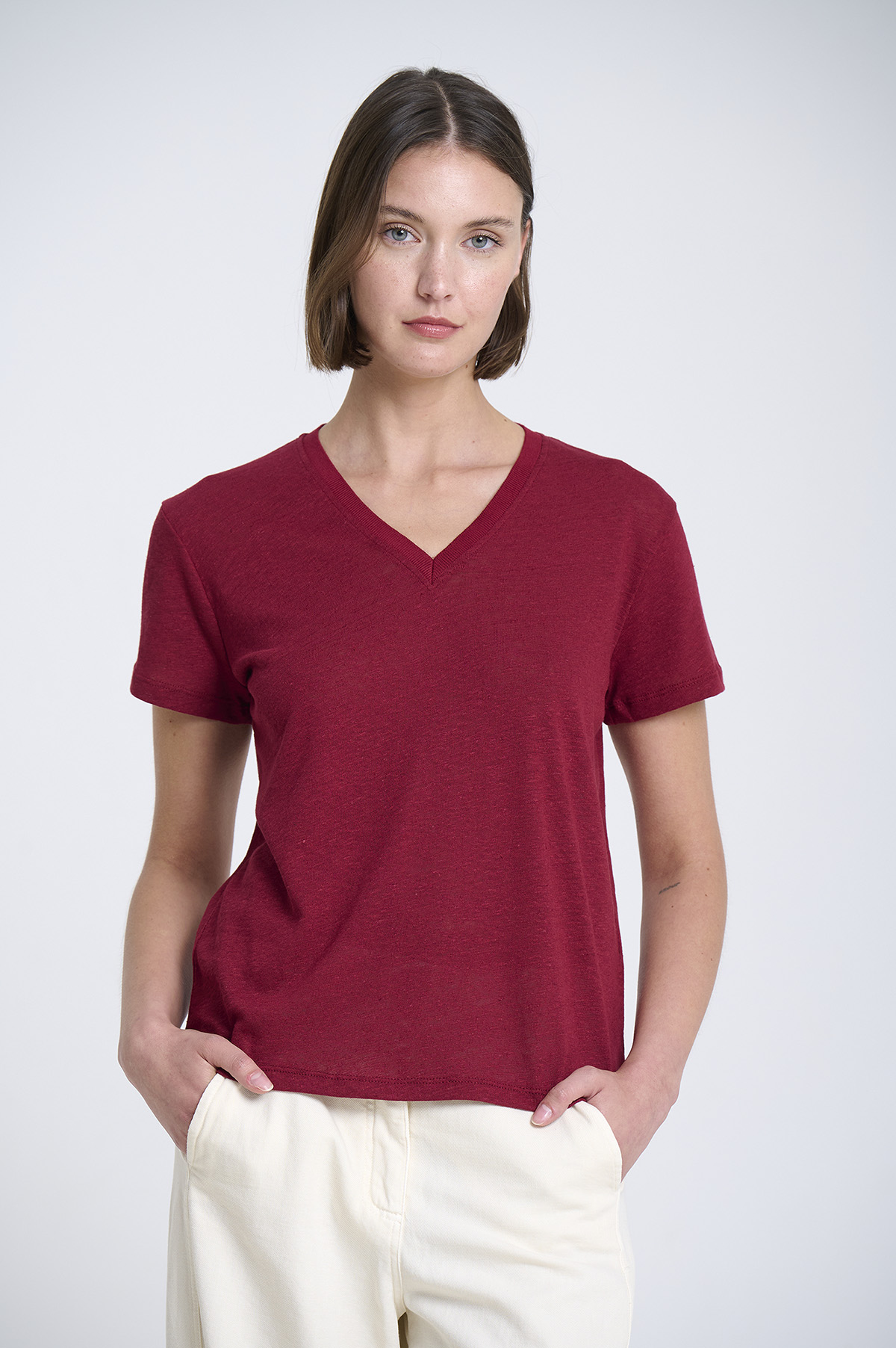 V-Neck Short Sleeve T-Shirt