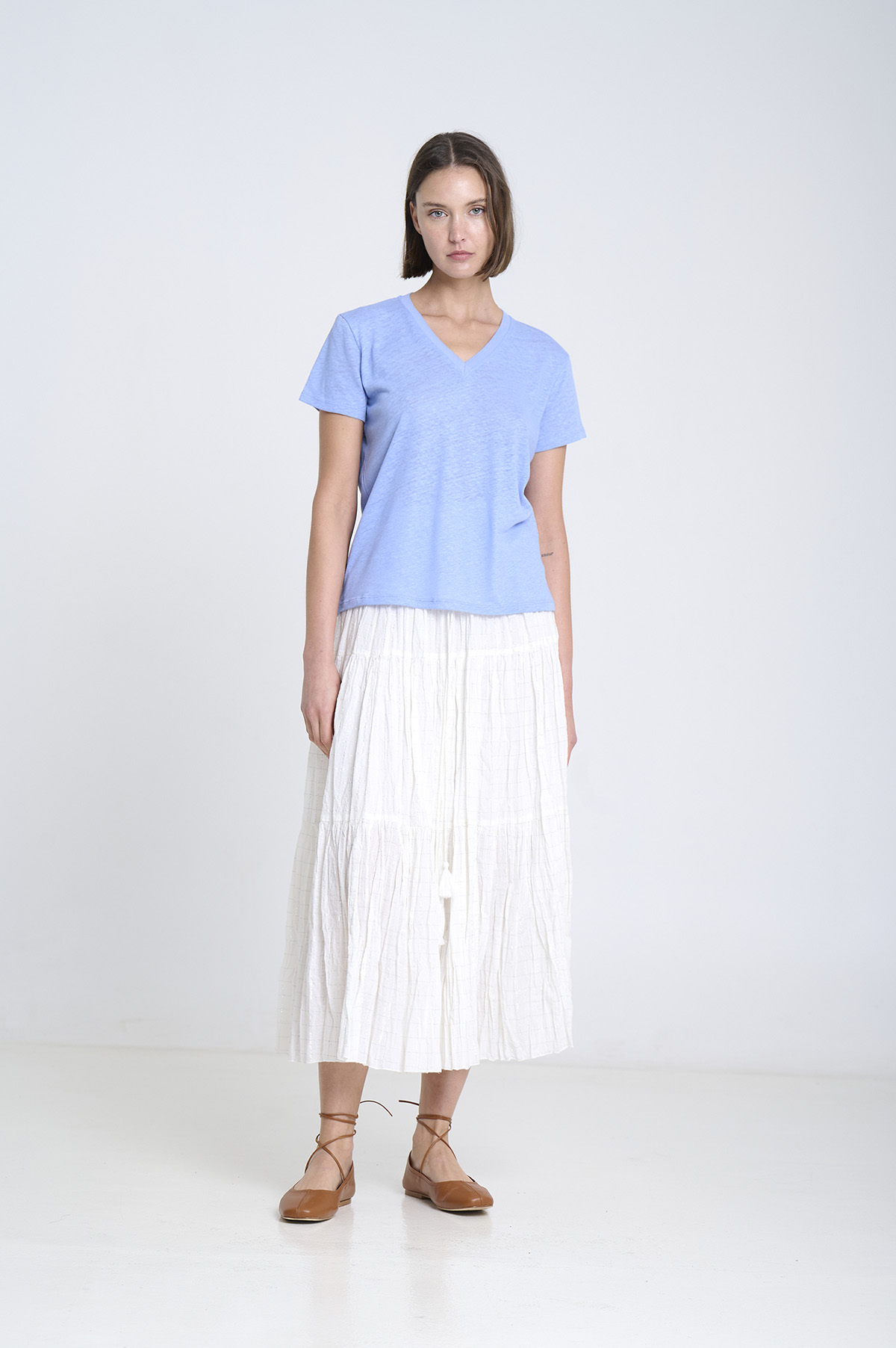 V-Neck Short Sleeve T-Shirt 4