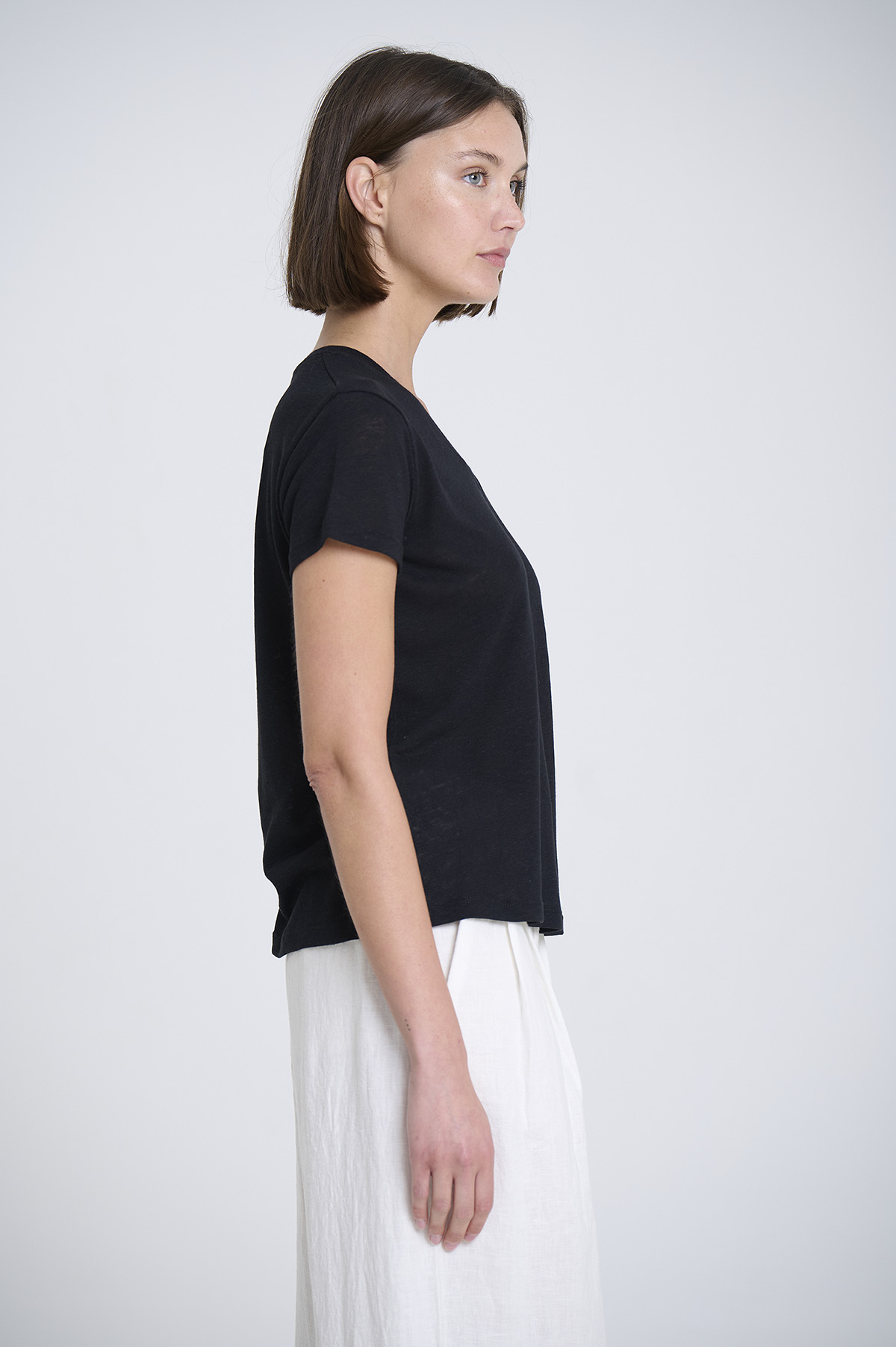 V-Neck Short Sleeve T-Shirt 1