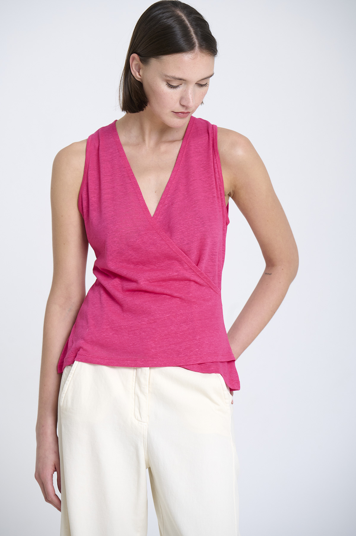 Cross-Over Circular Knit Top 2