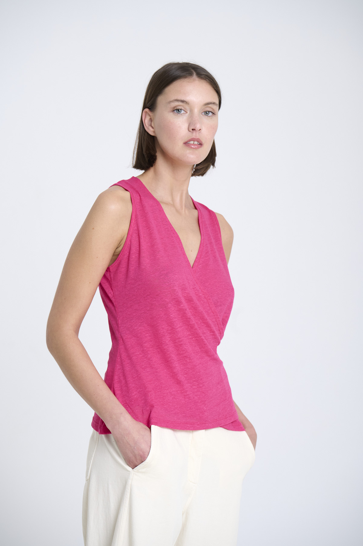 Cross-Over Circular Knit Top 4