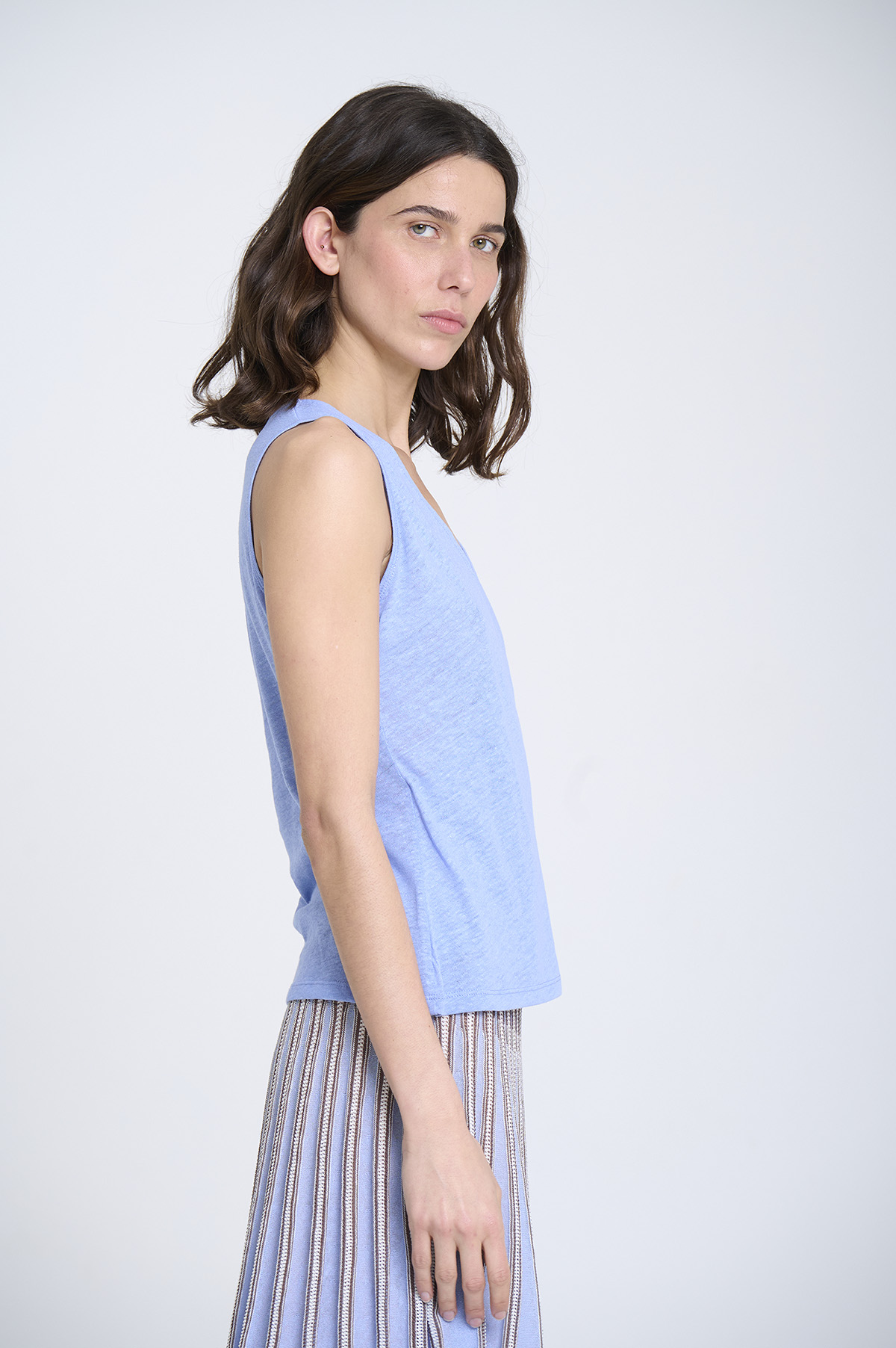 Cross-Over Circular Knit Top 1