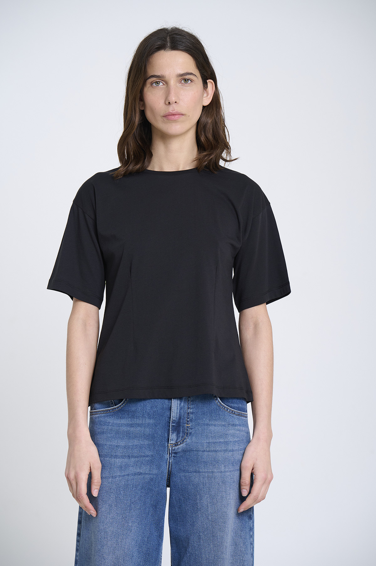 Short-Sleeve Pinched Top 1