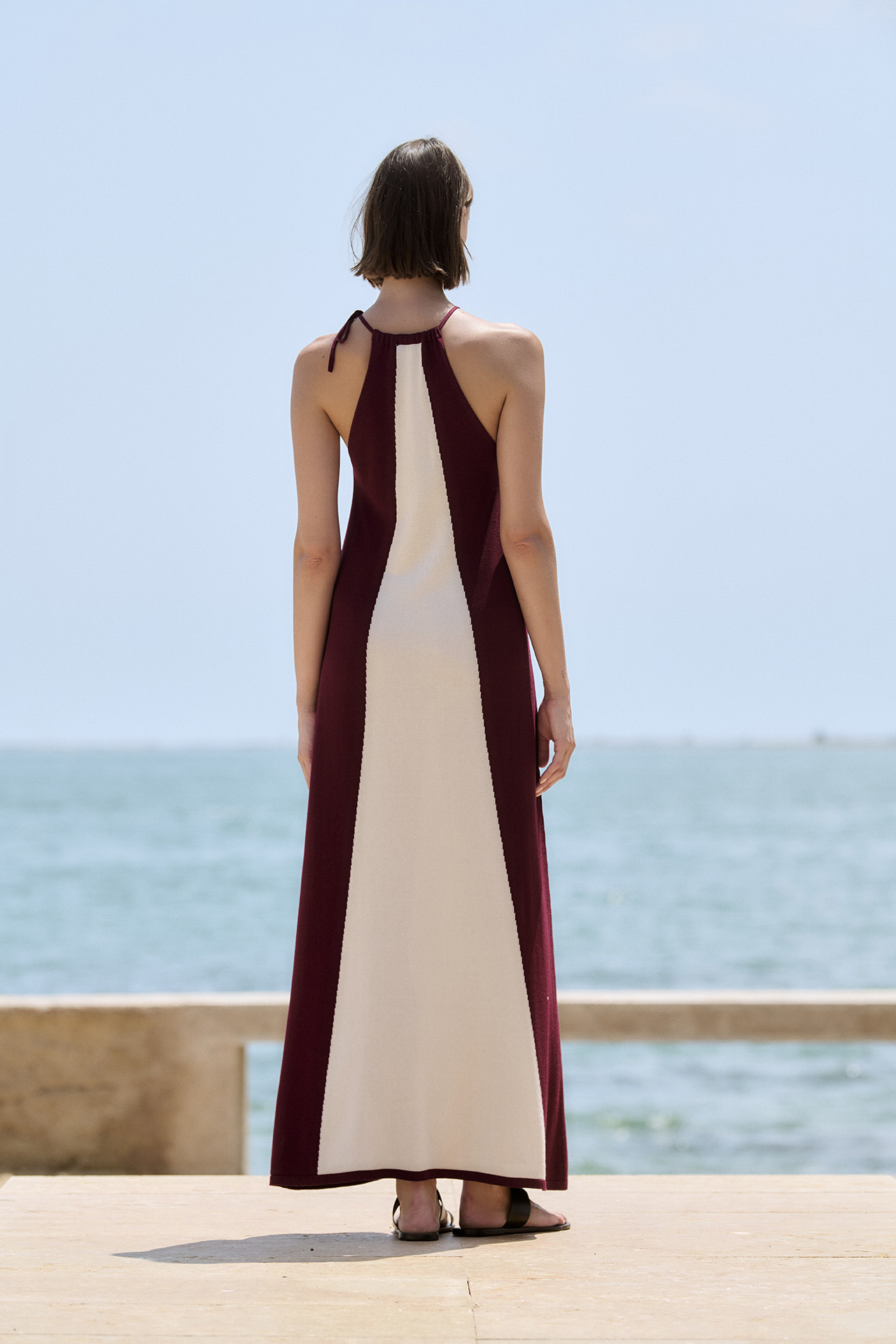 Vestido halter punto 1