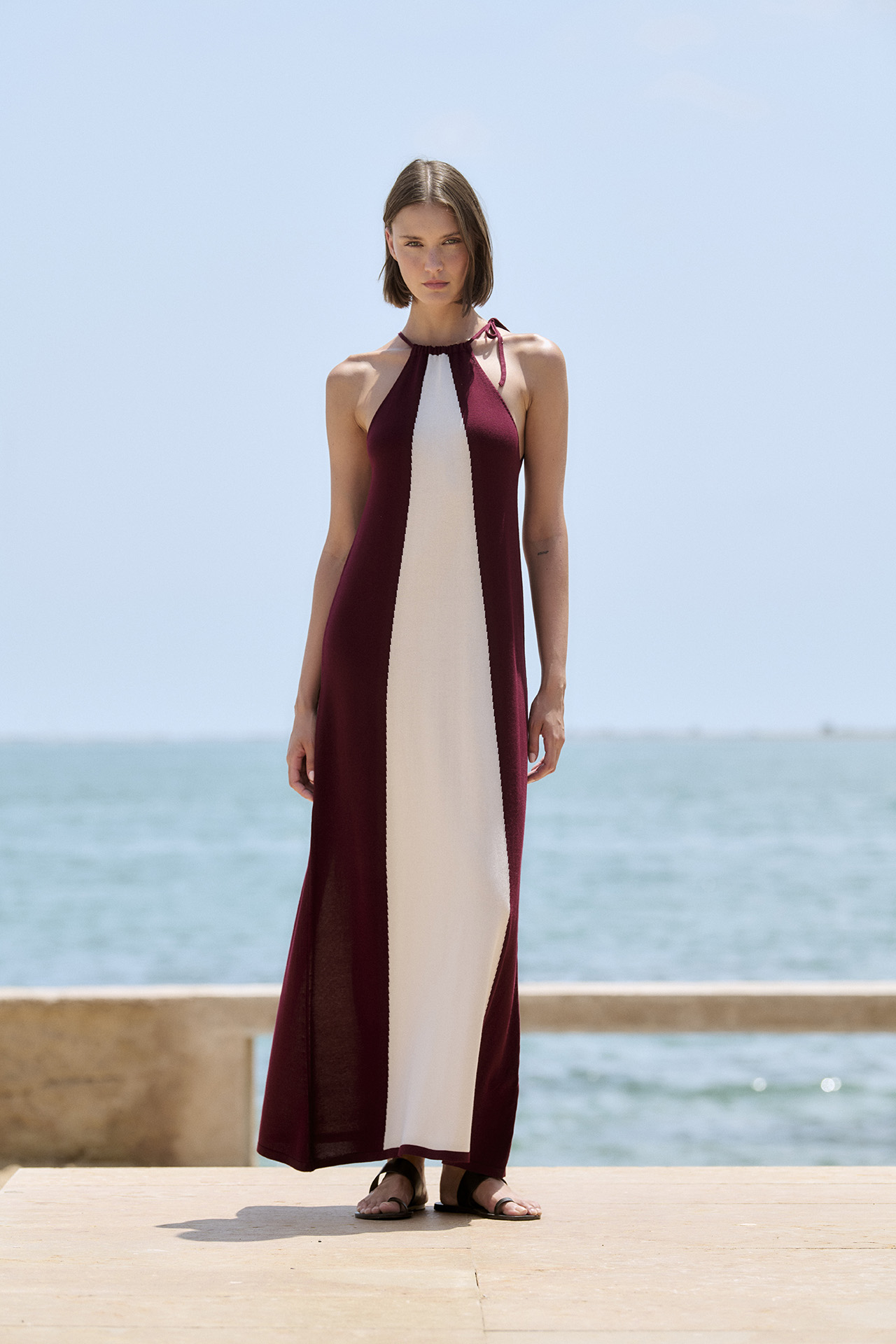 Vestido halter punto 2