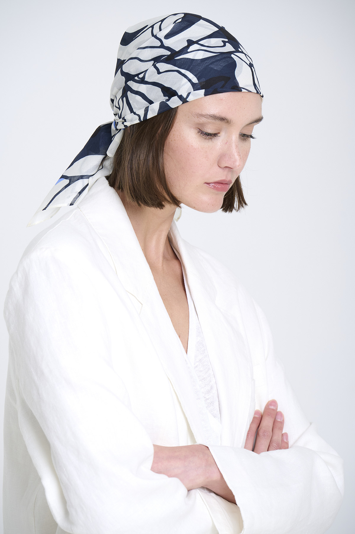 Light cotton voile scarf 4