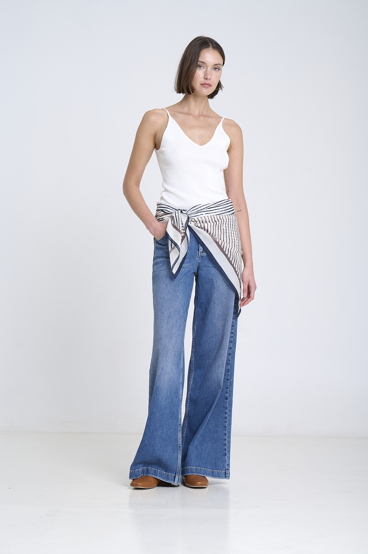 Light cotton voile scarf 4